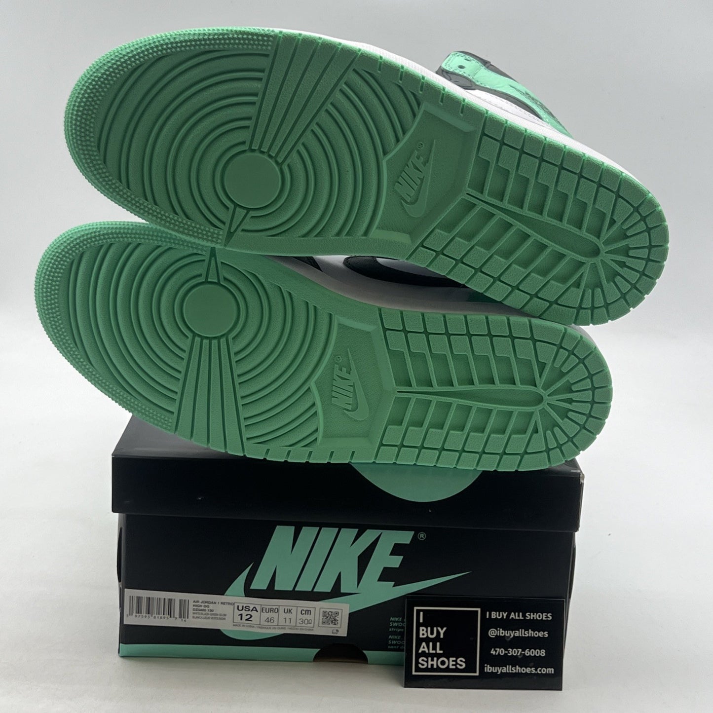 Size 12 - Air Jordan 1 Retro OG High Green Glow (DZ5485-130)