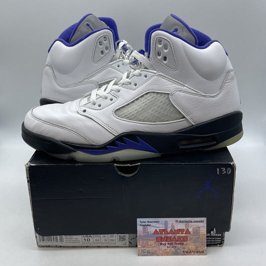 Size 10 - Jordan 5 Concord 2022 White Leather Purple Black (DD0587-141)