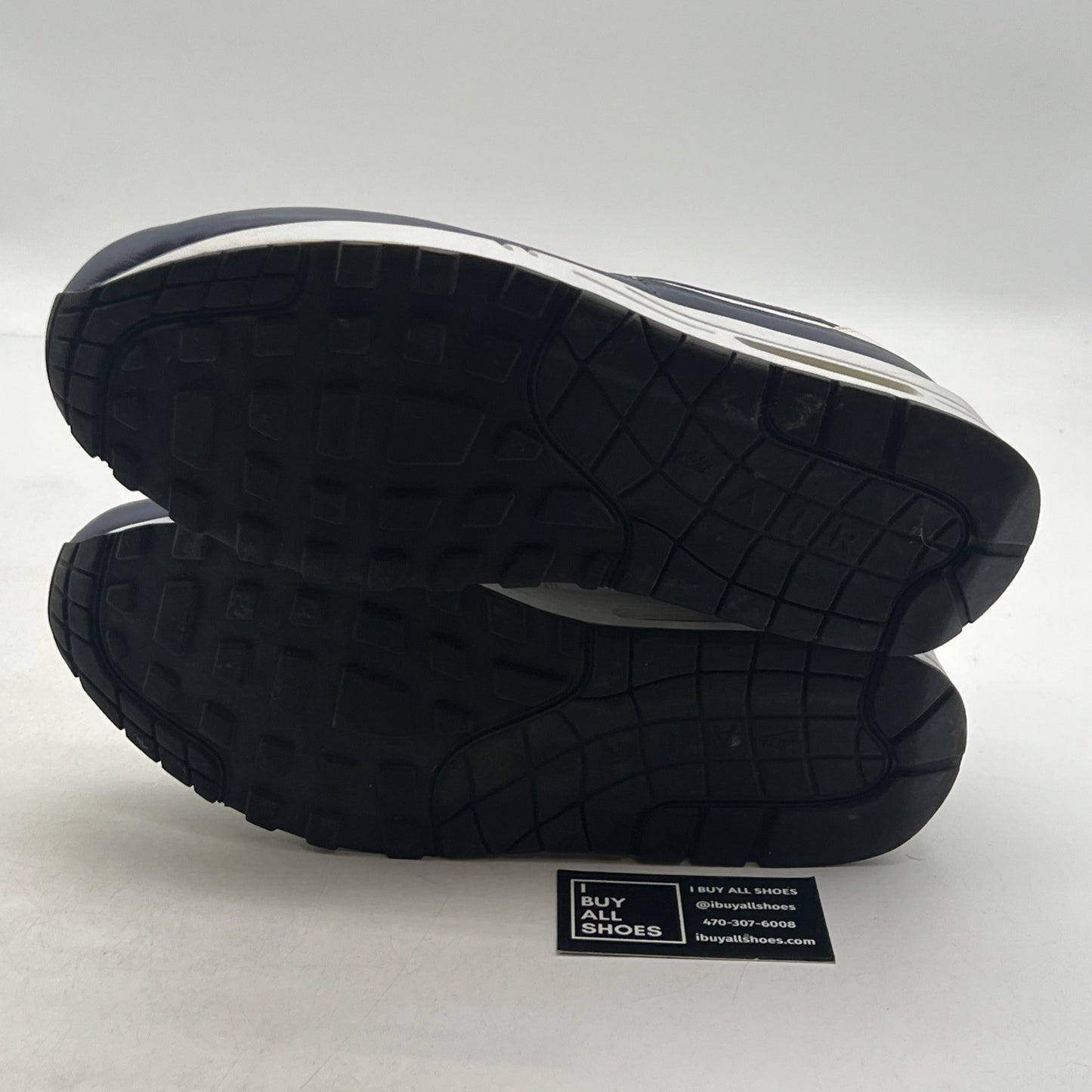 Size 13 - Nike Air Max 1 Leather Midnight Navy (654466-101)
