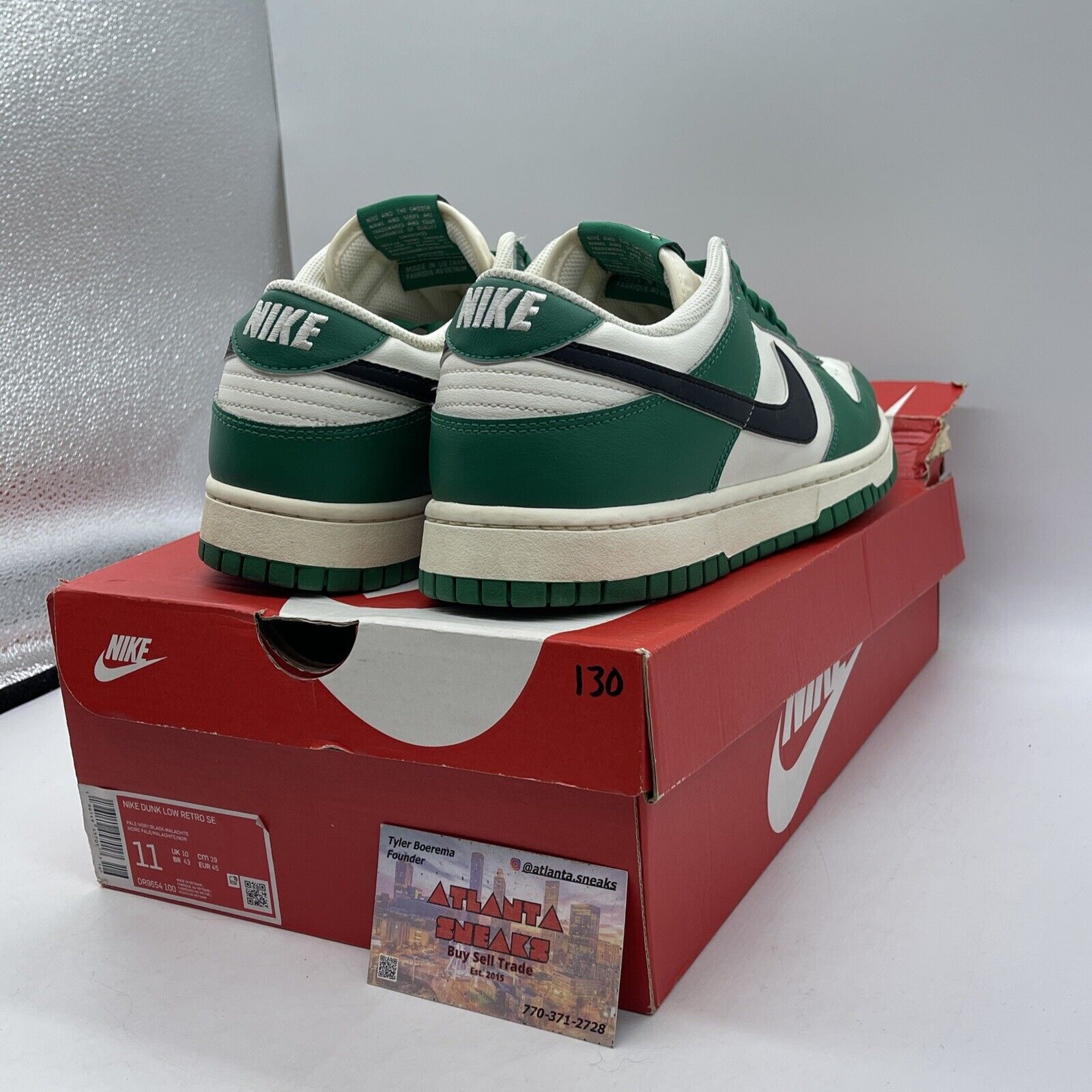 Size 11 - Nike Dunk Low SE Lottery Pack - Malachite Black Leather (DR9654-100)