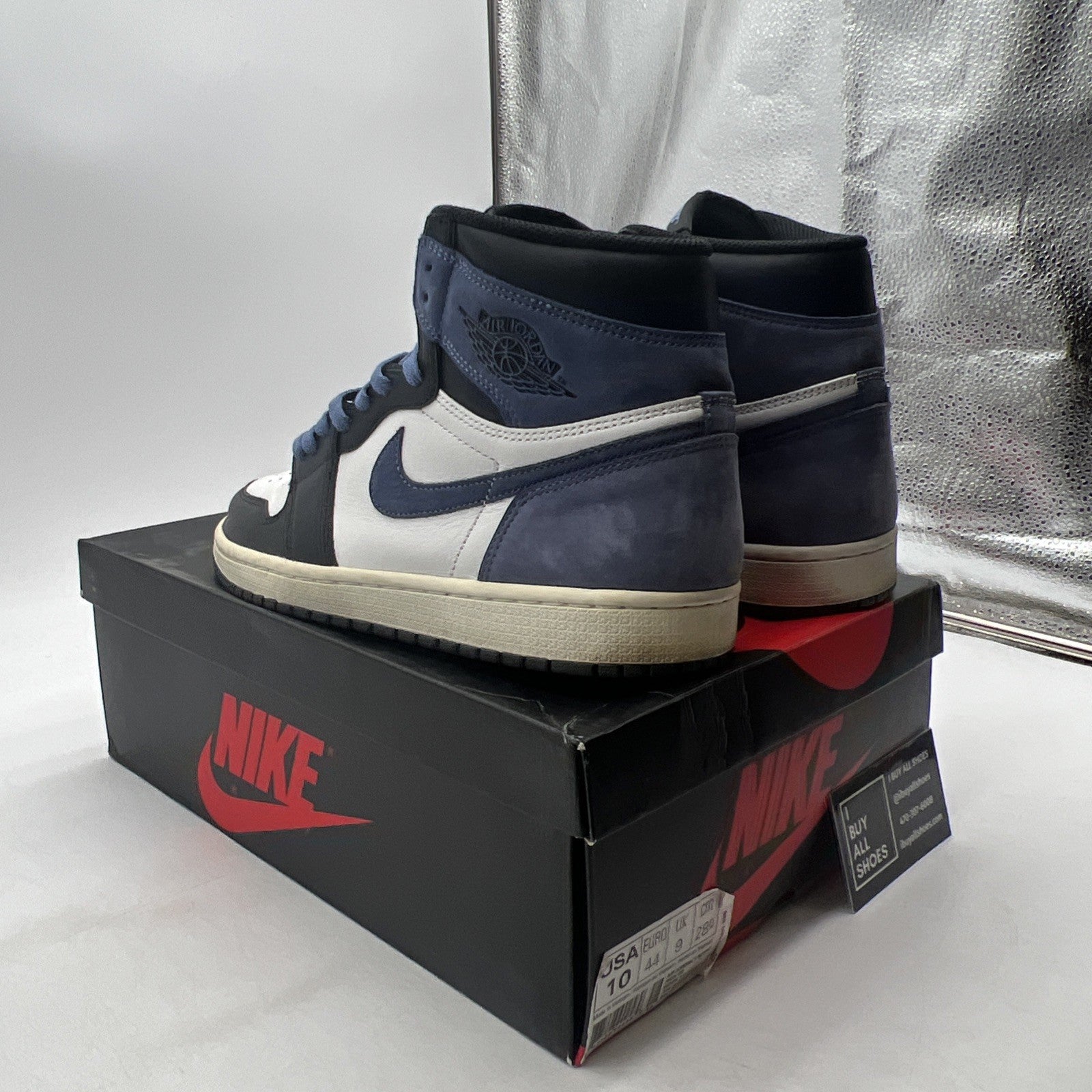 Size 10 - Air Jordan 1 Retro OG High Best Hand in the Game Blue Moon 555088-115
