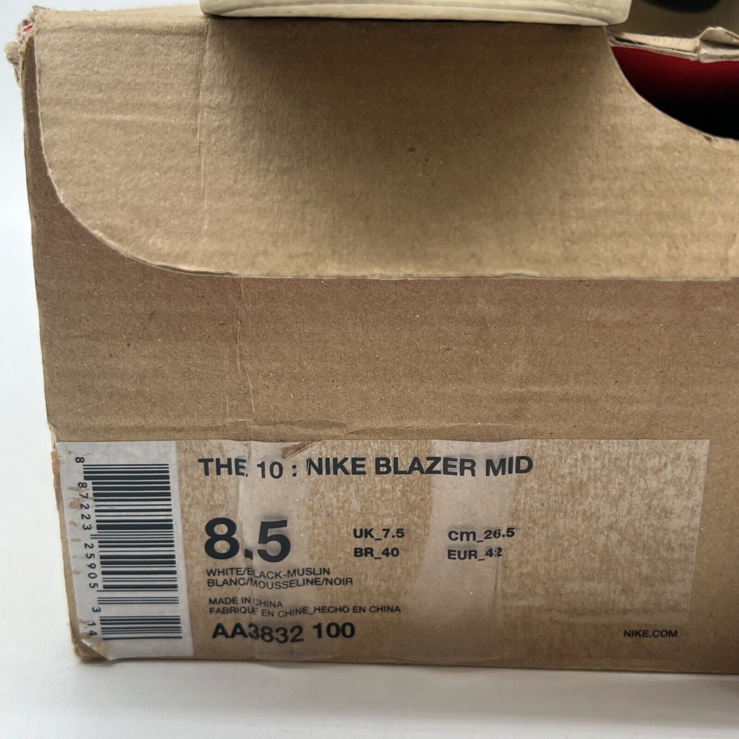 Size 8.5 - Nike Off-White x Blazer Mid The Ten (AA3832-100)