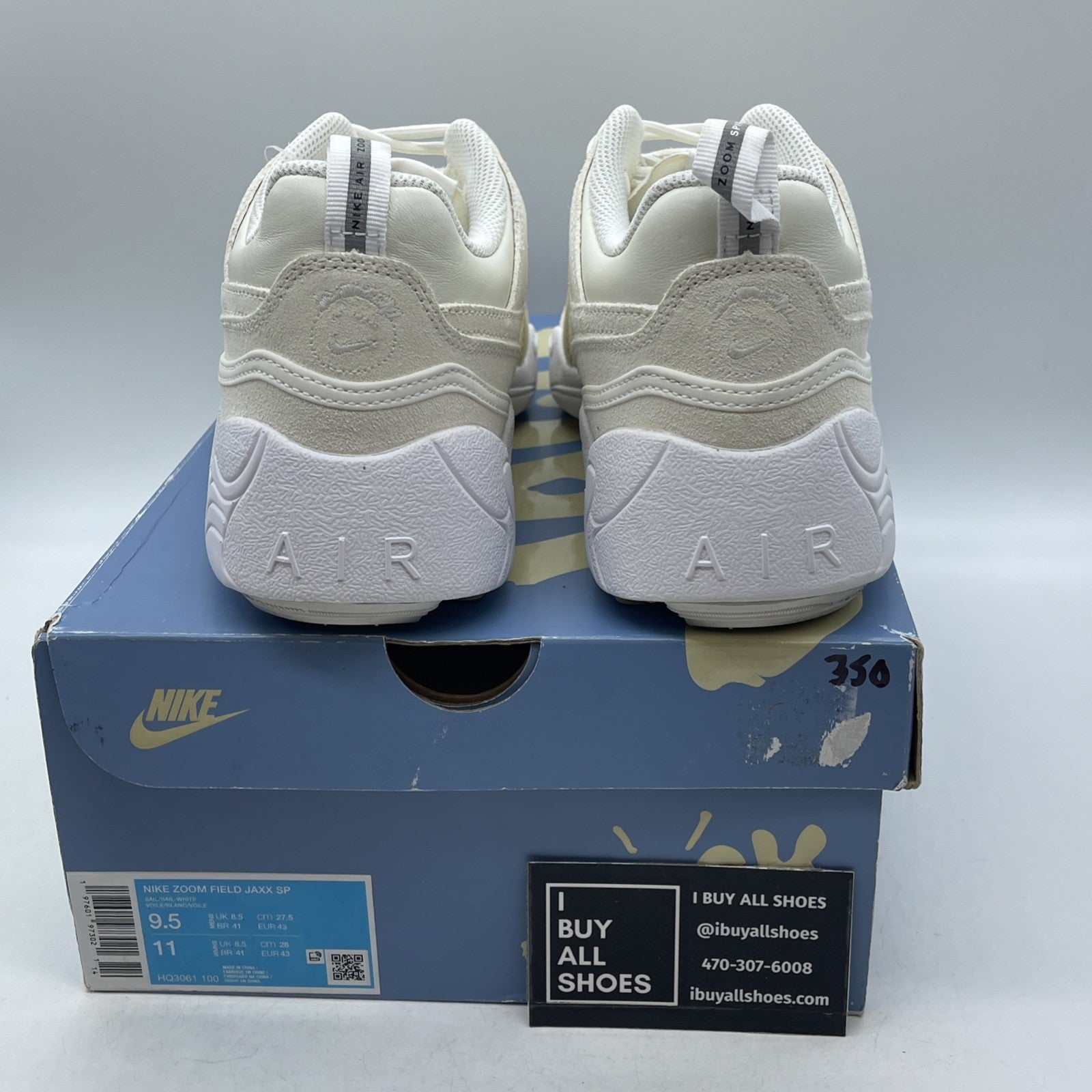 Size 9.5 - Nike Travis Scott x Zoom Field Jaxx SP Sail (HQ3061-100)