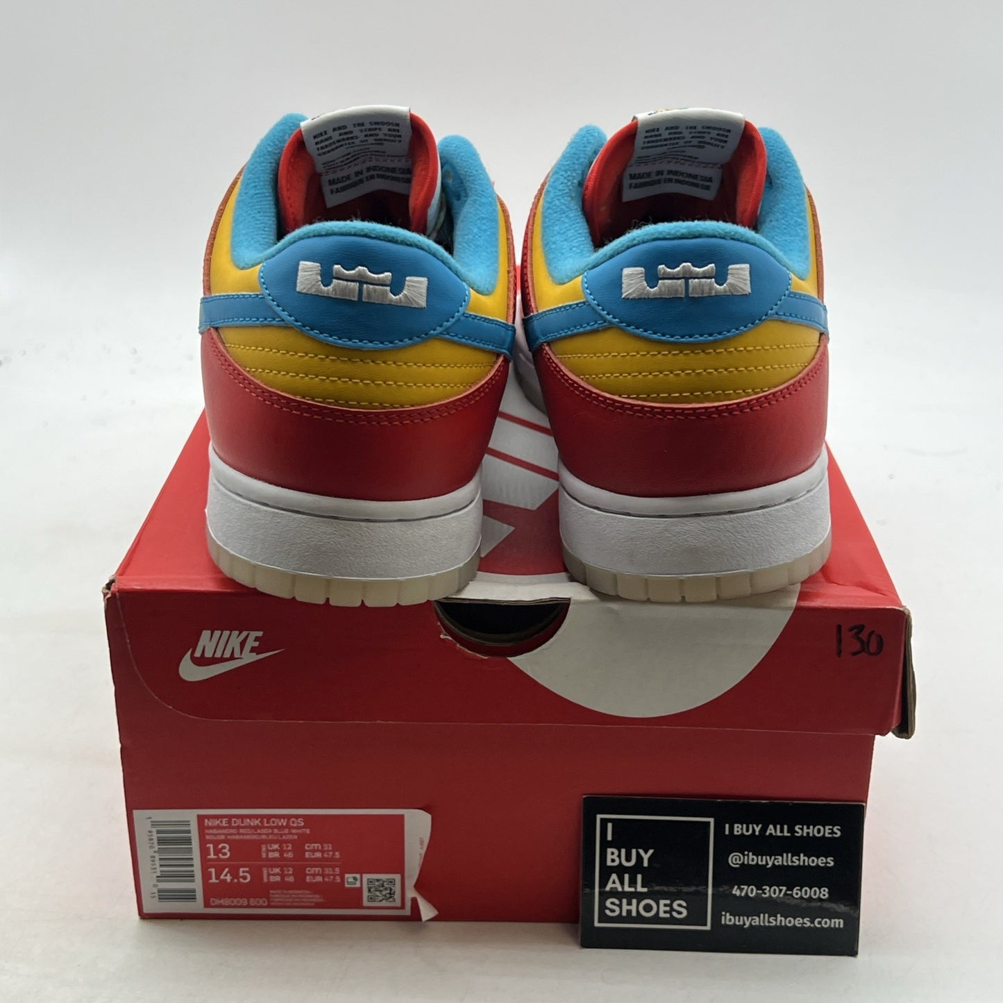 Size 13 - Nike Dunk Low x LeBron James x Fruity Pebbles Red (DH8009-600)