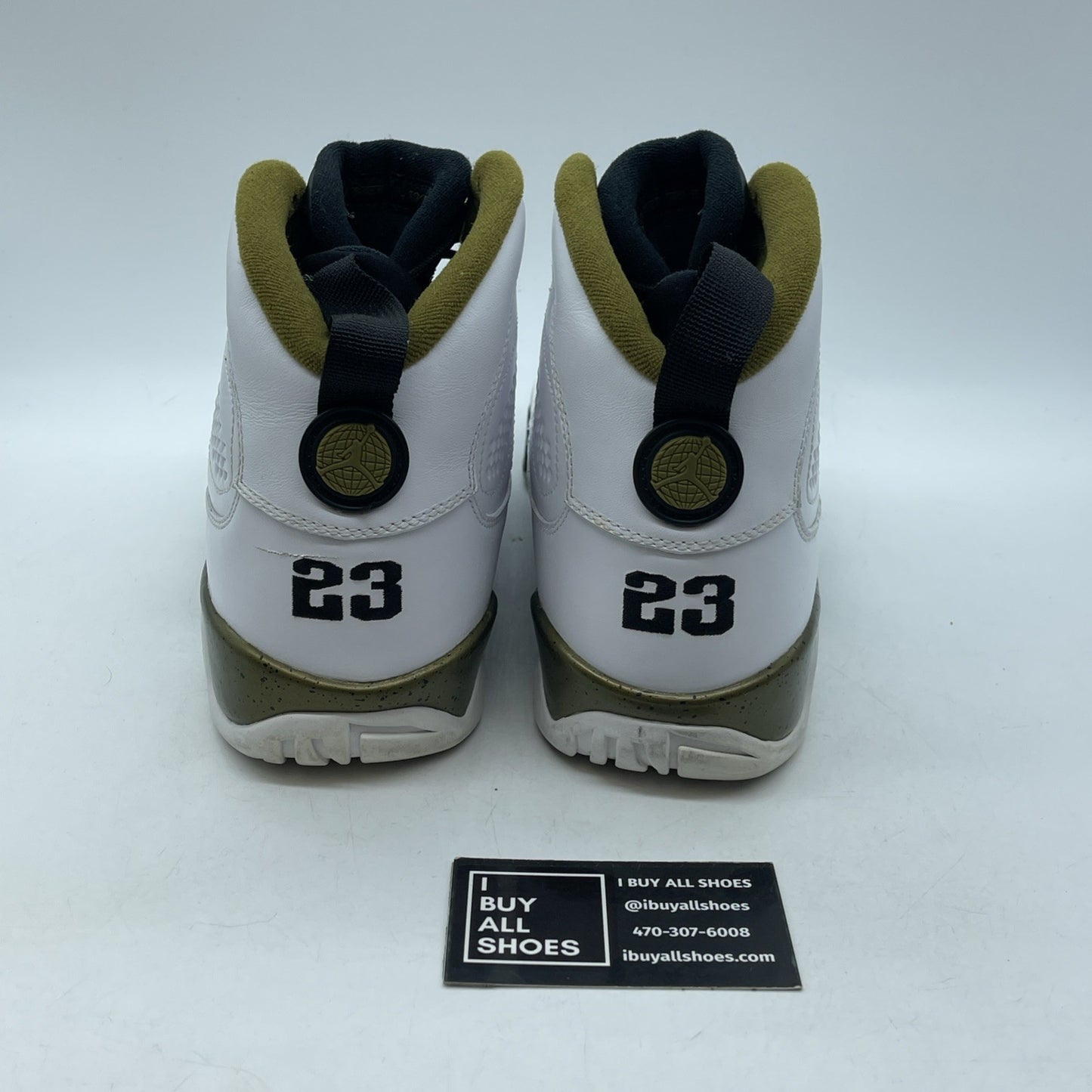 Size 11 - Air Jordan 9 Retro Statue White Green Leather (302370-109)
