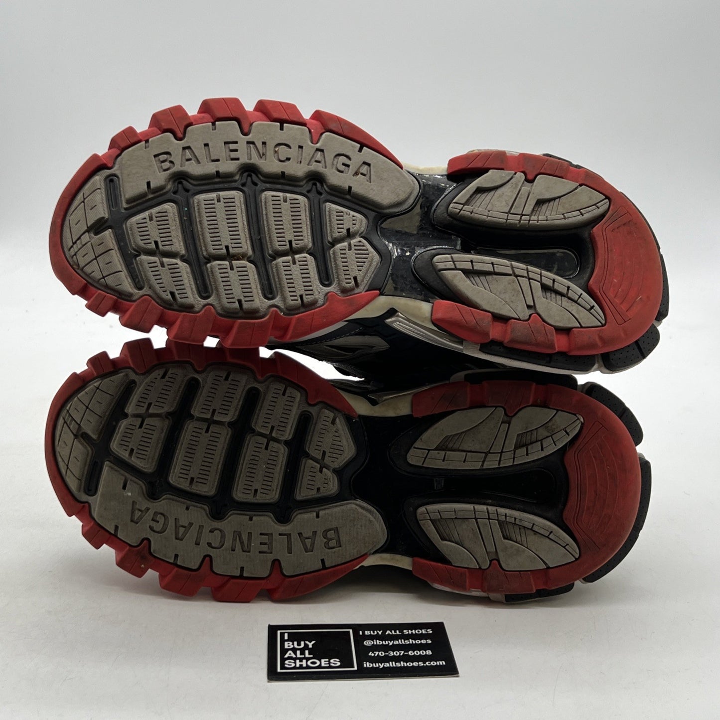 Size 10 - Balenciaga Track 2 Sneakers In Black Red Grey Polyurethane Women