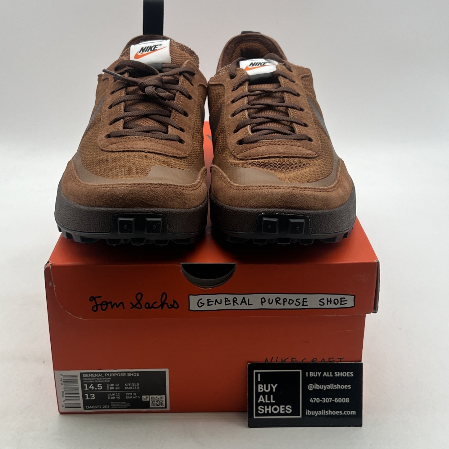 Size 14.5 - Nike x Tom Sachs NikeCraft General Purpose Shoes (DA6672-201)