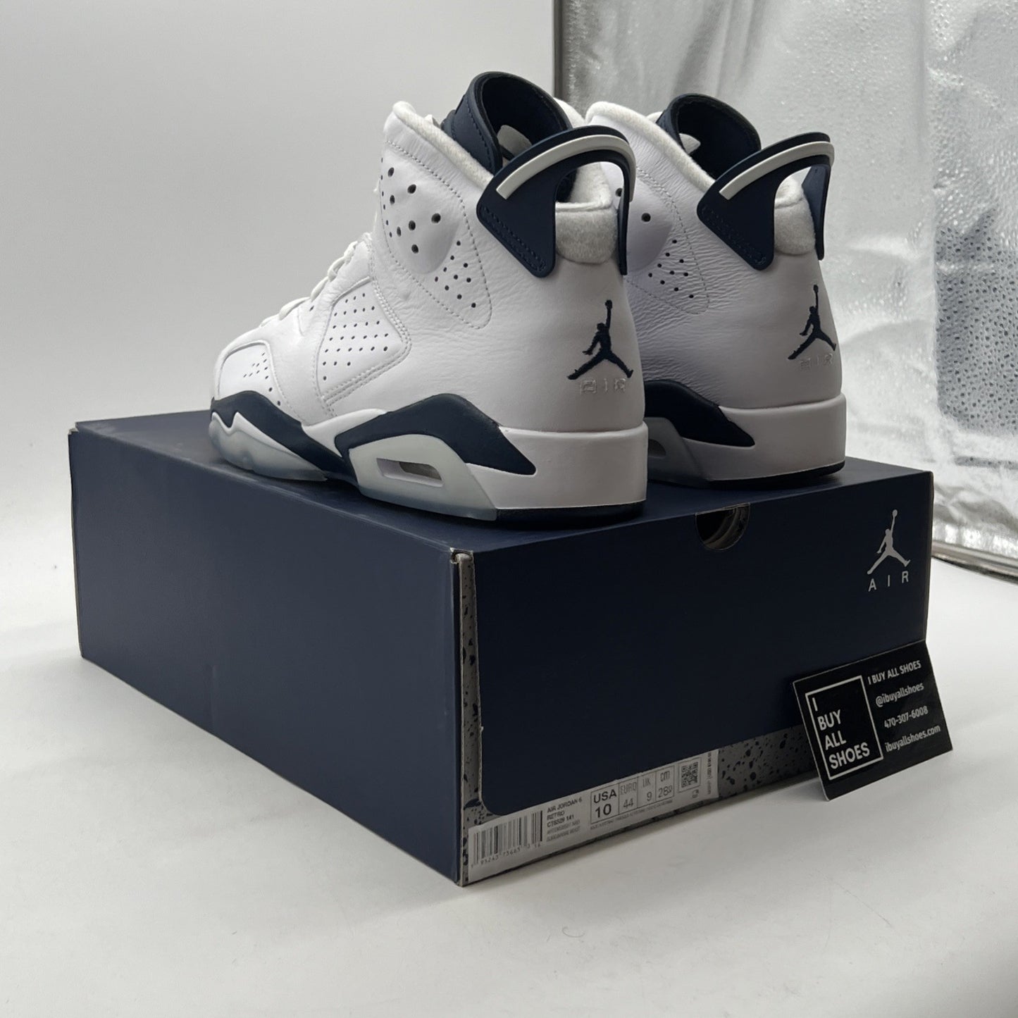 Size 10 - Air Jordan 6 Retro Midnight Navy (CT8529-141)