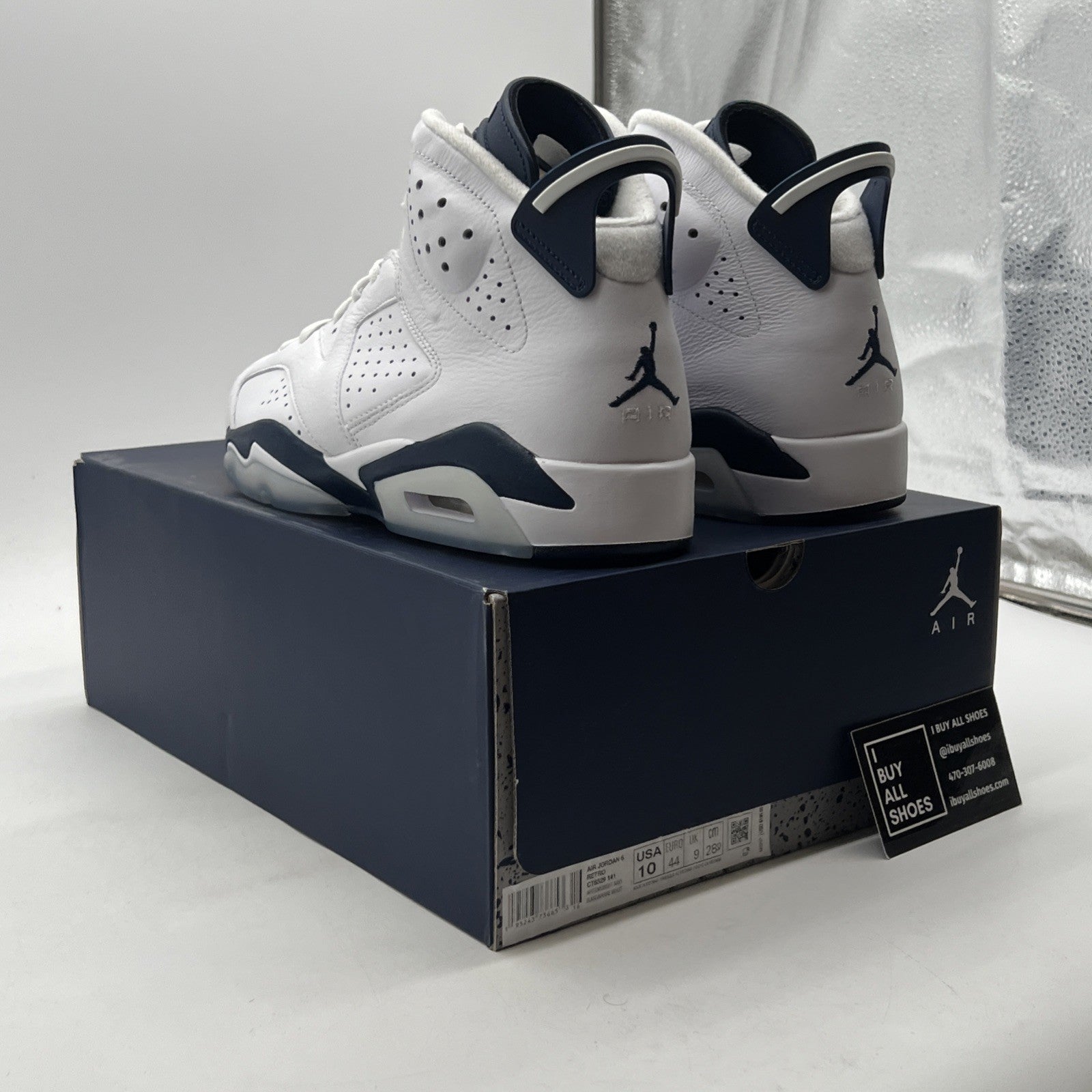 Size 10 - Air Jordan 6 Retro Midnight Navy (CT8529-141)