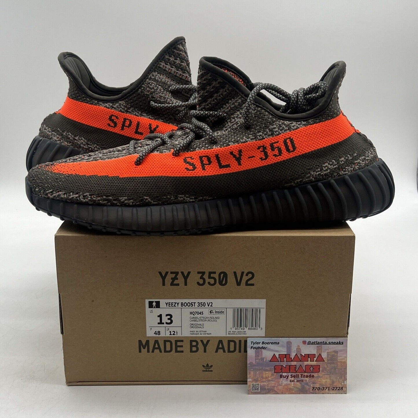 Size 13 - adidas Yeezy Boost 350 V2 Low Carbon Beluga (HQ7045)