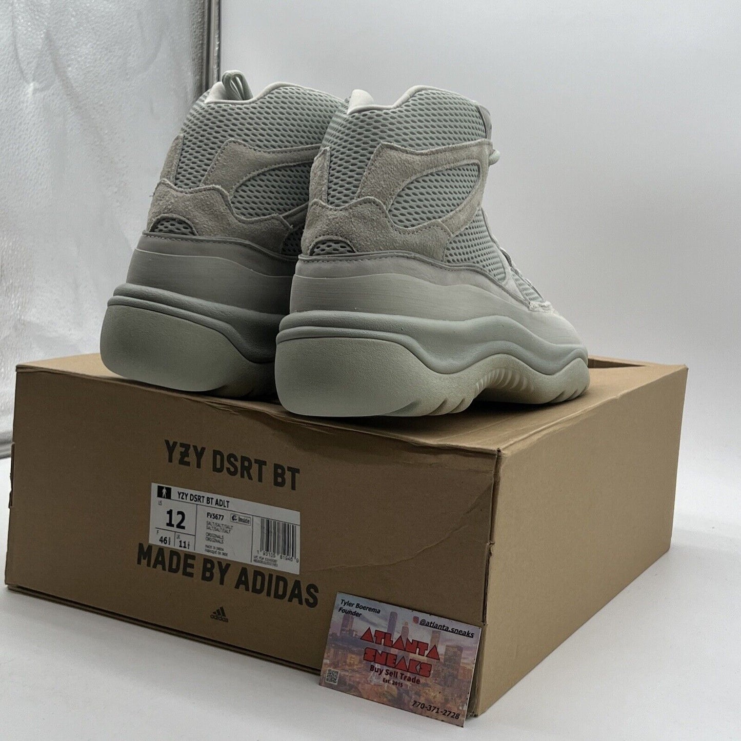 Size 12 - adidas Yeezy Desert Boot Salt - (FV5677)