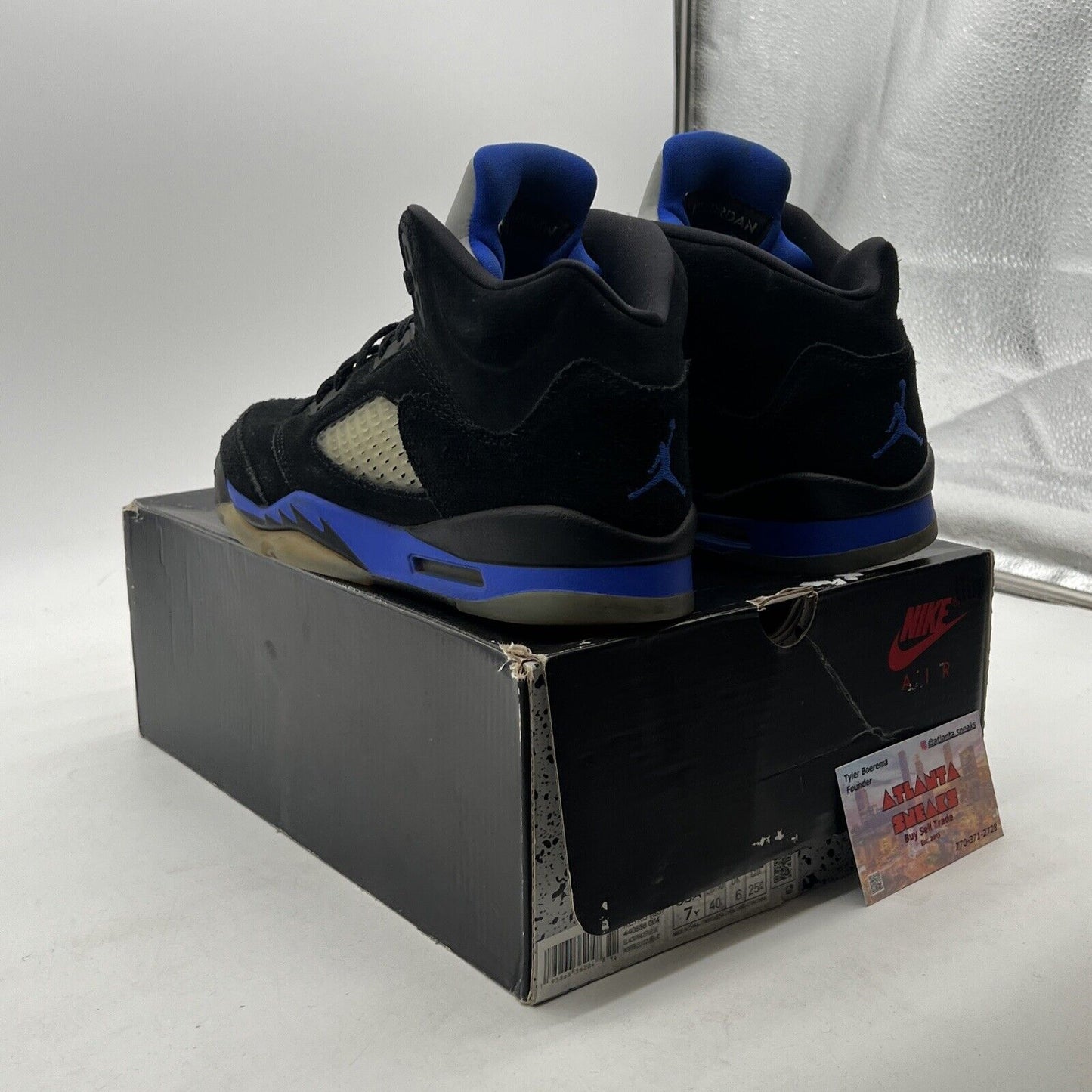 Size 7Y - Air Jordan 5 Retro Mid Racer Blue (440888-004)