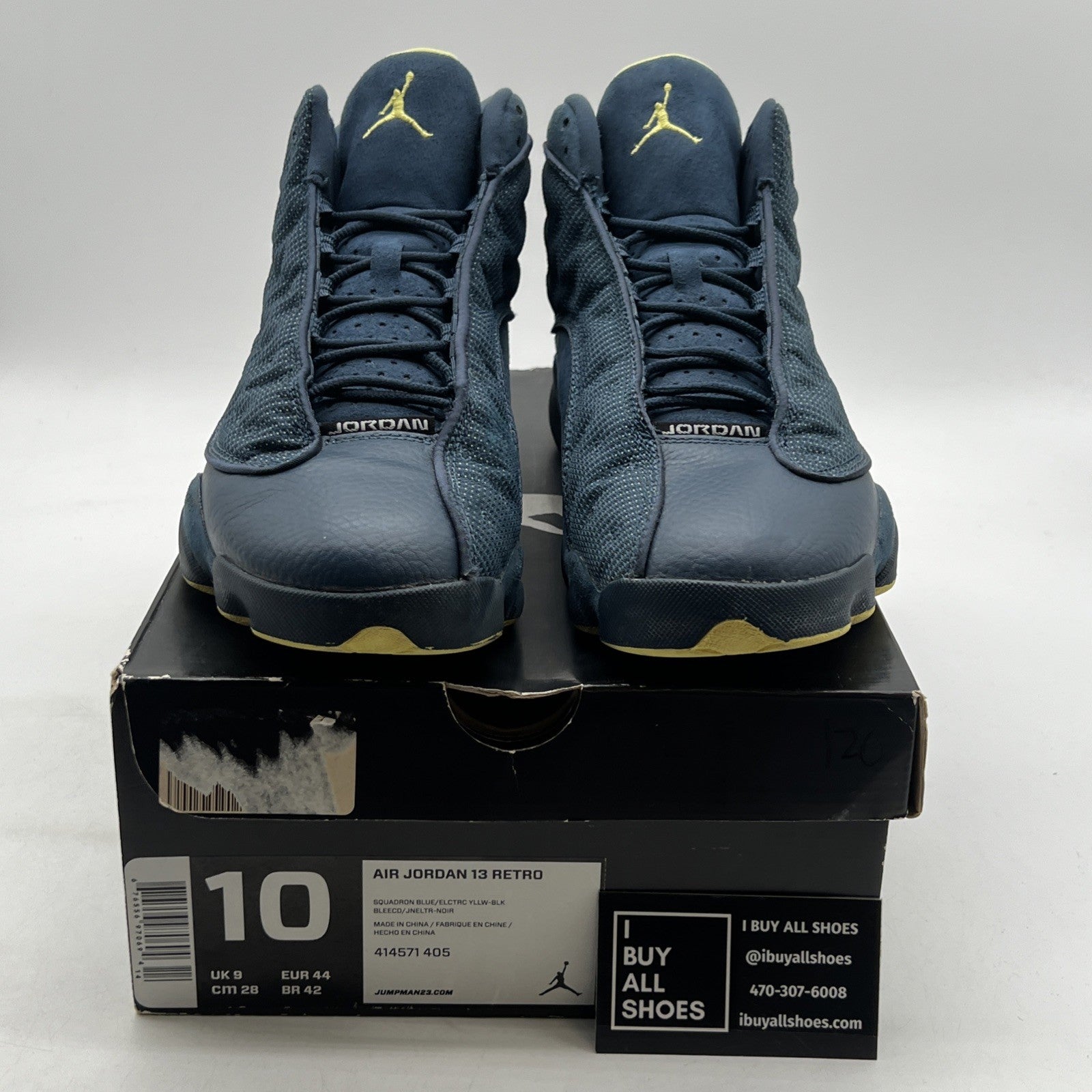 Size 10 - Air Jordan 13 Retro Squadron Blue (414571-405)
