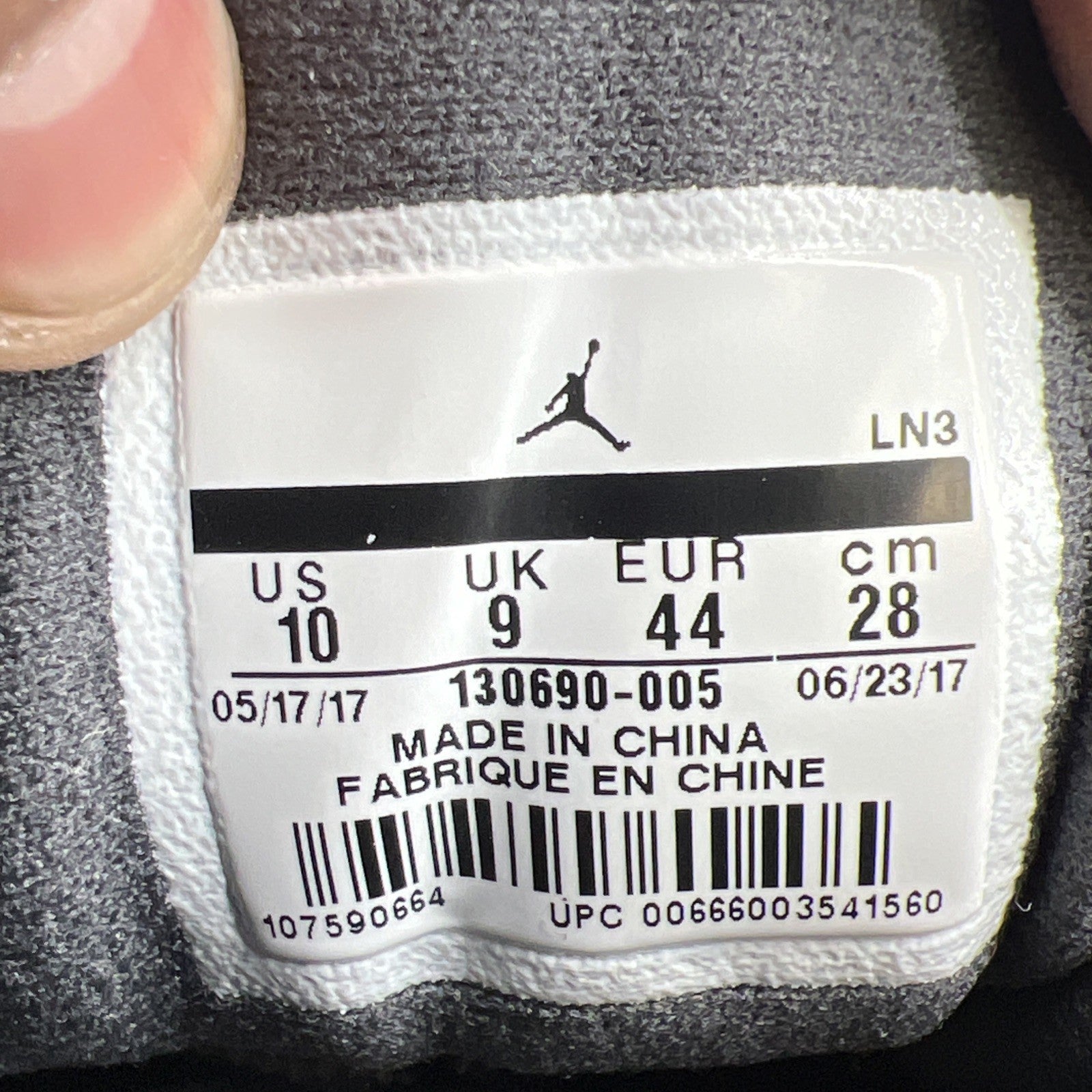Size 10 - Air Jordan 12 Retro Dark Grey (130690-005)