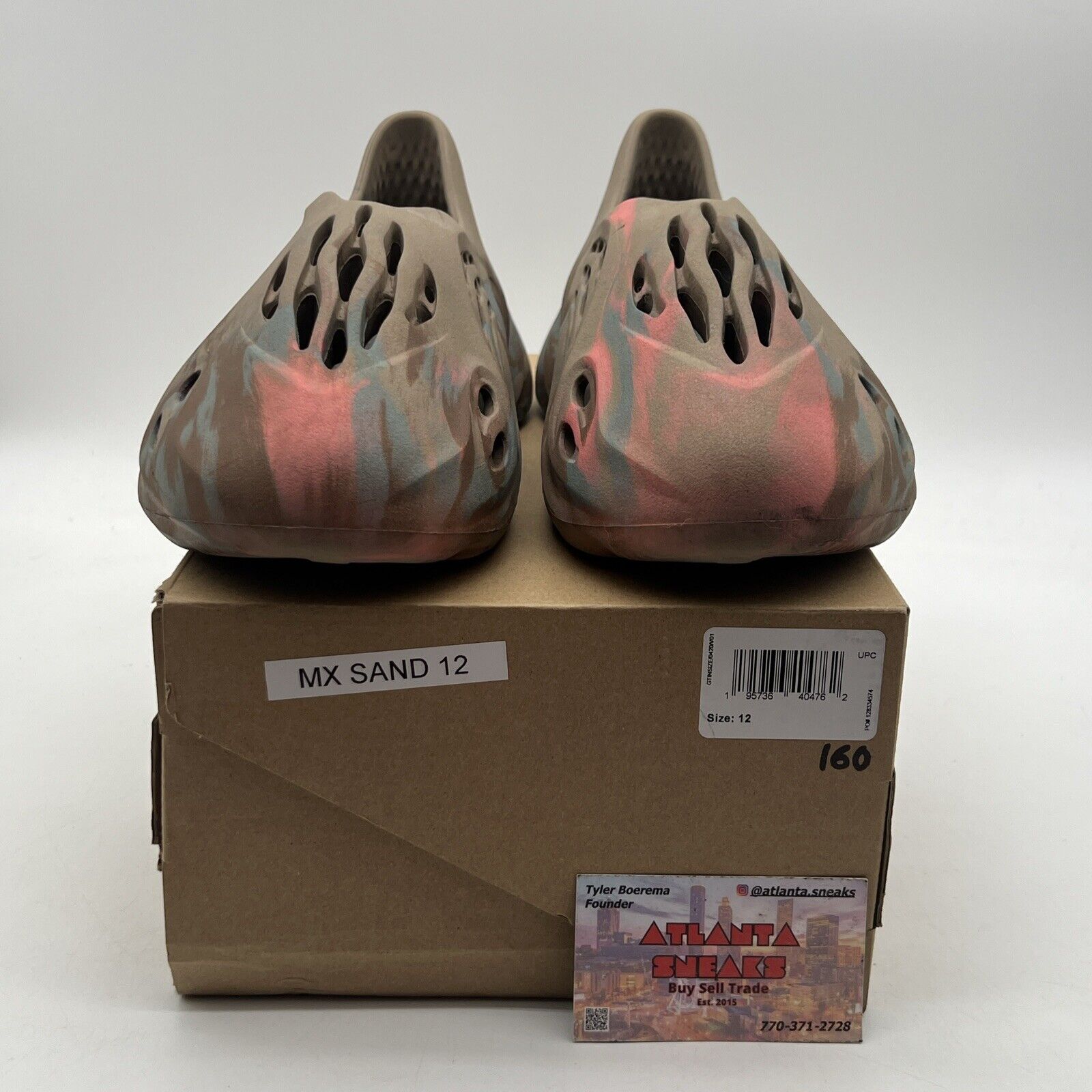 Size 12 - adidas Yeezy Foam RNNR MX Sand Gray Blue Brown (GY3969)