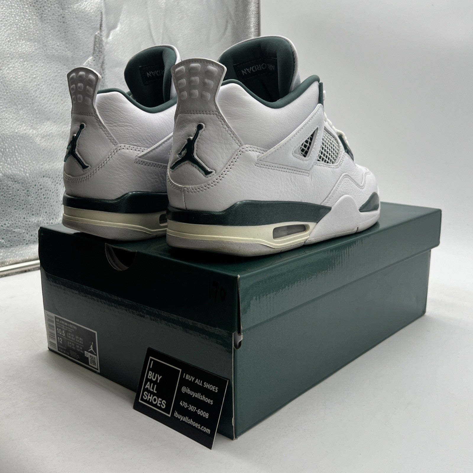 Size 10.5 - Air Jordan 4 Retro Oxidized Green (FQ8138-103)