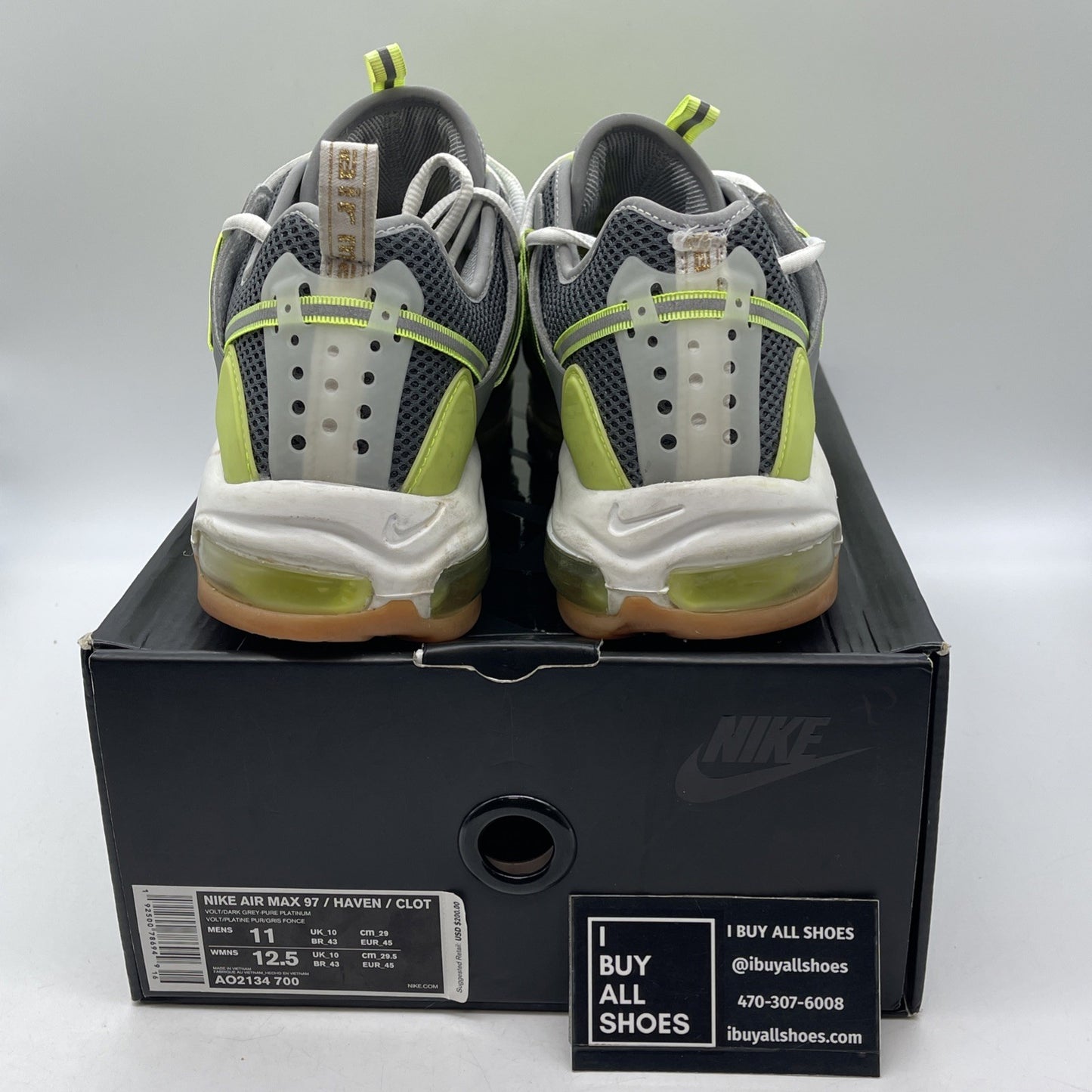 Size 11 - Nike CLOT x Air Max 97 Haven Volt (AO2134-700)