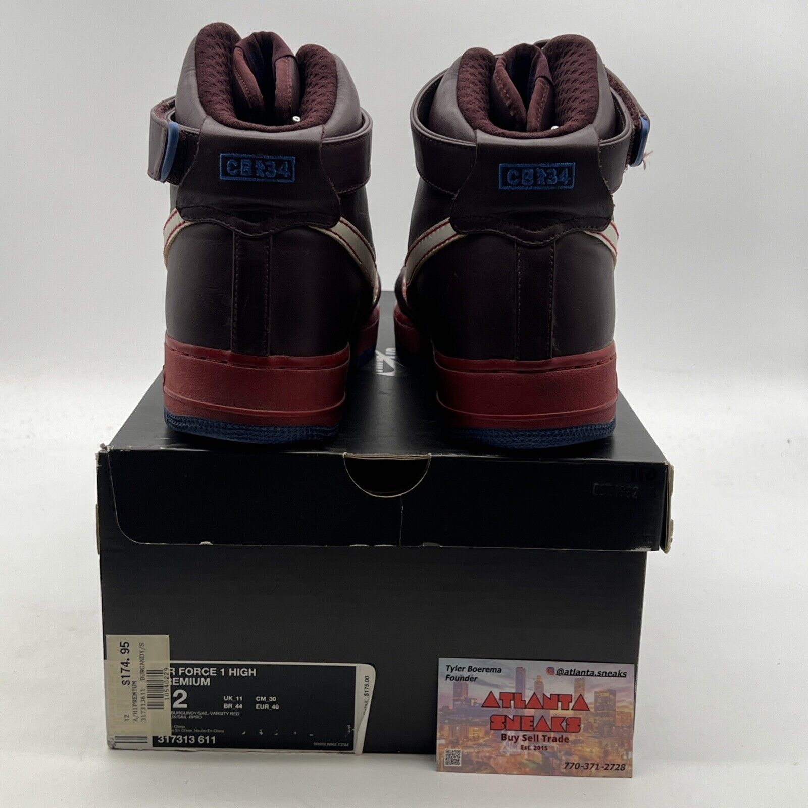 Size 12 - Nike Air Force 1 Premium High Barkley Pack (317313-611)