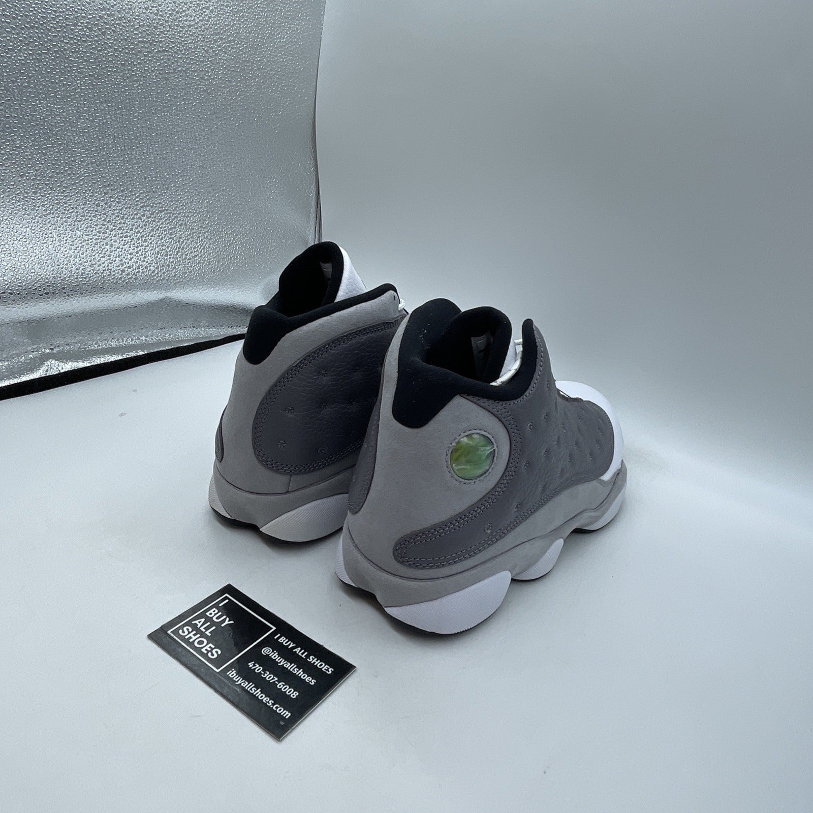 Size 10.5 - Air Jordan 13 Retro Atmosphere Grey Suede Leather (414571-016)