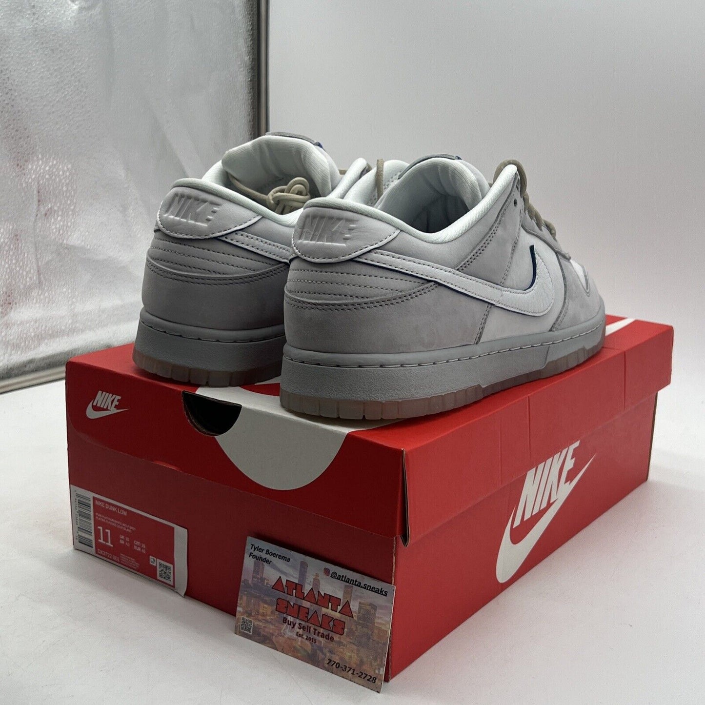 Size 11 - Nike Dunk Low Wolf Grey Pure Platinum Suede (DX3722-001)