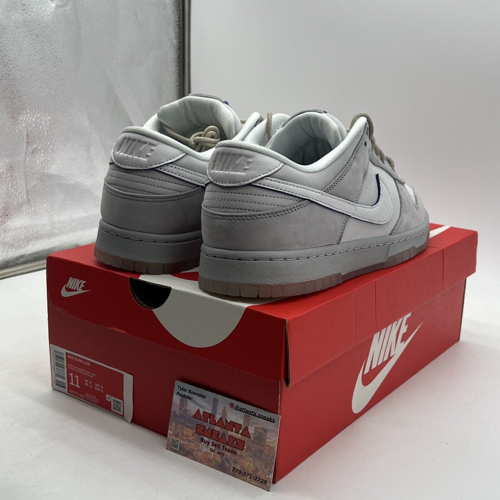 Size 11 - Nike Dunk Low Wolf Grey Pure Platinum Suede (DX3722-001)