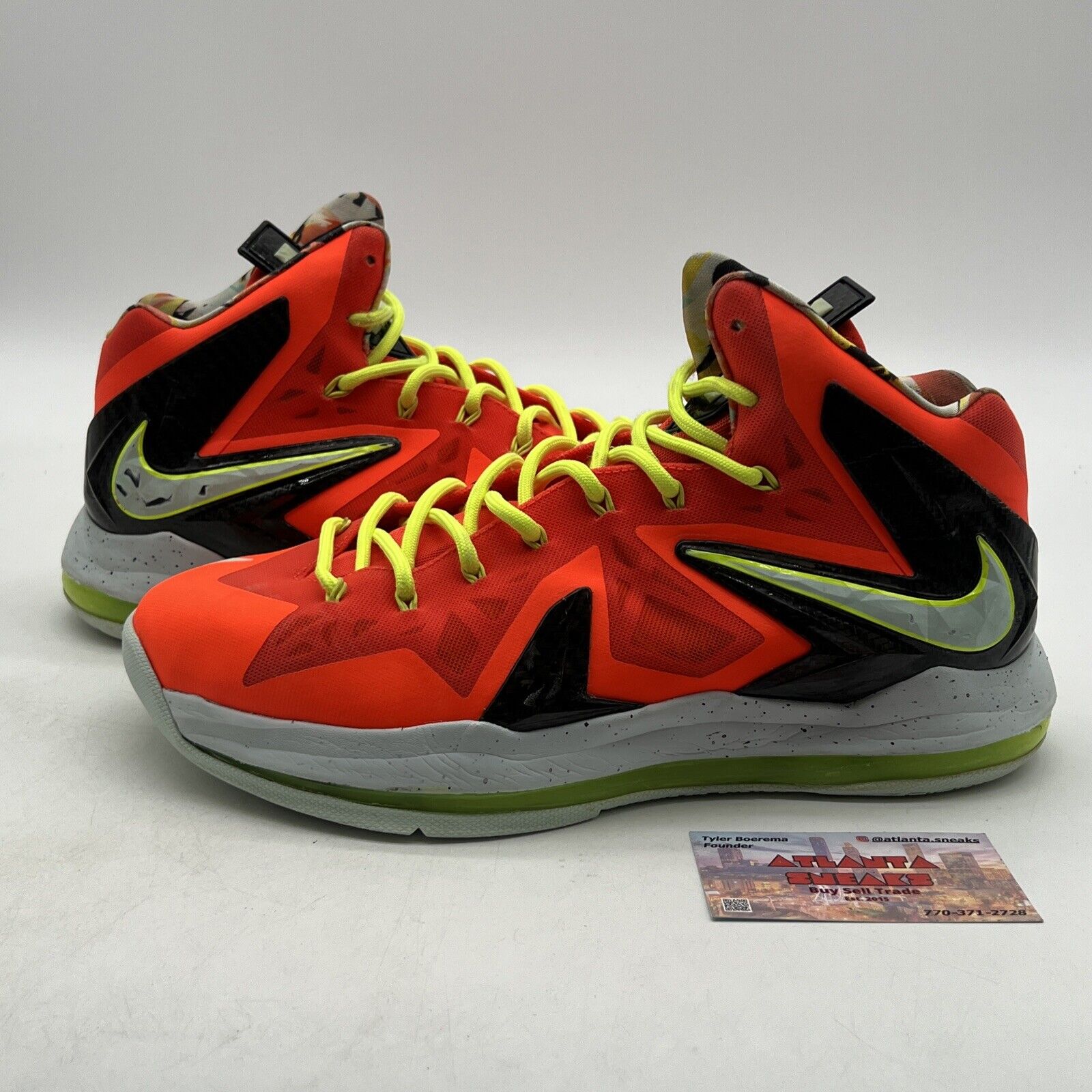 Nike Lebron 10 P.S Elite 'Bright Crimson' 579827-800 “Sample”