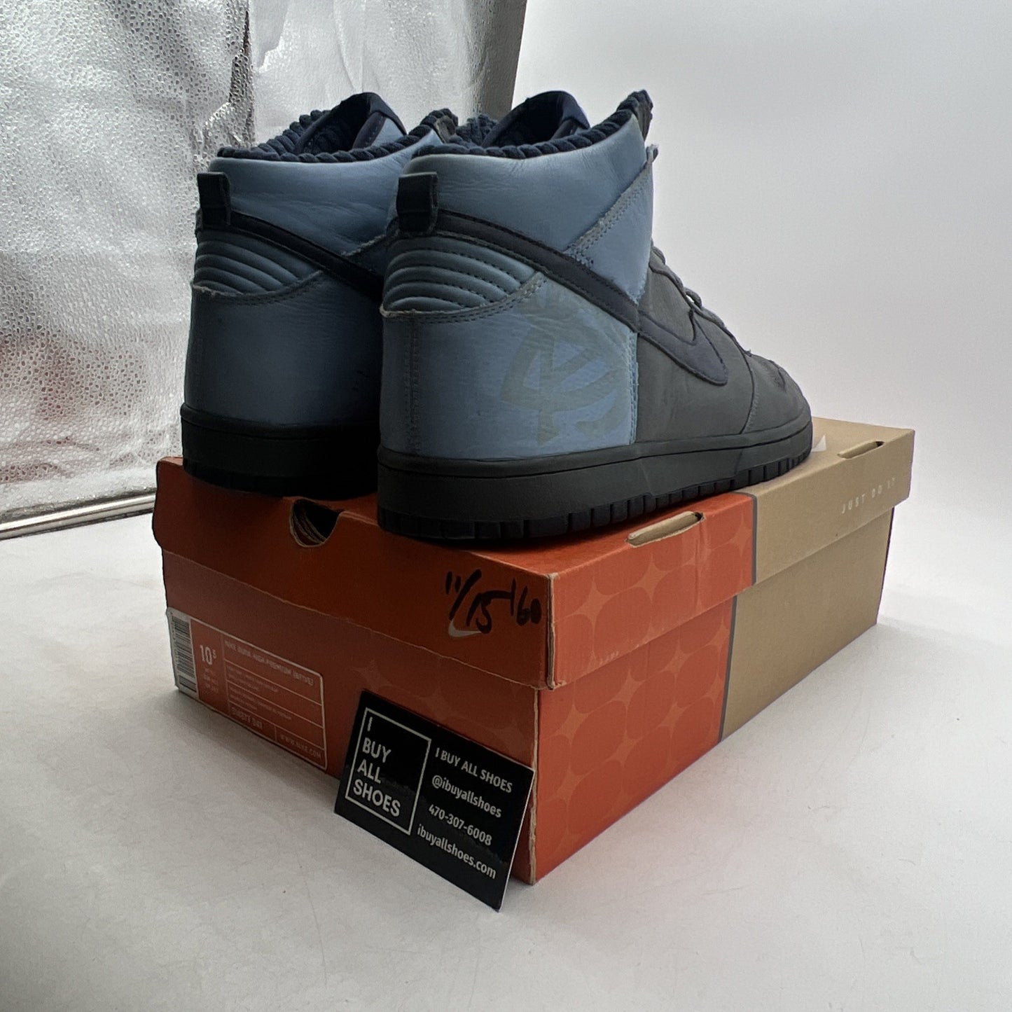 Size 10.5 - Nike Dunk Premium High Gray (314877-041)