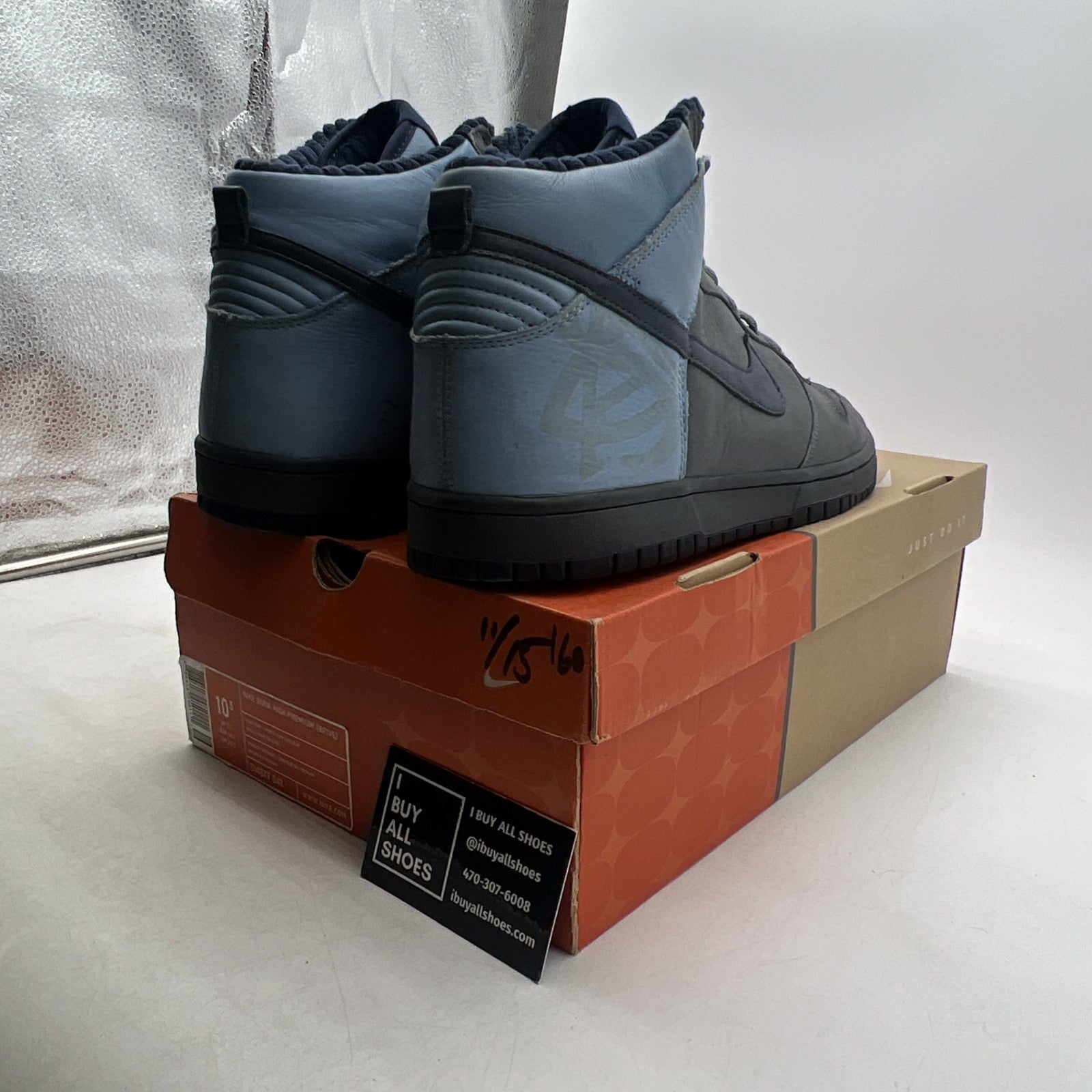 Size 10.5 - Nike Dunk Premium High Gray (314877-041)