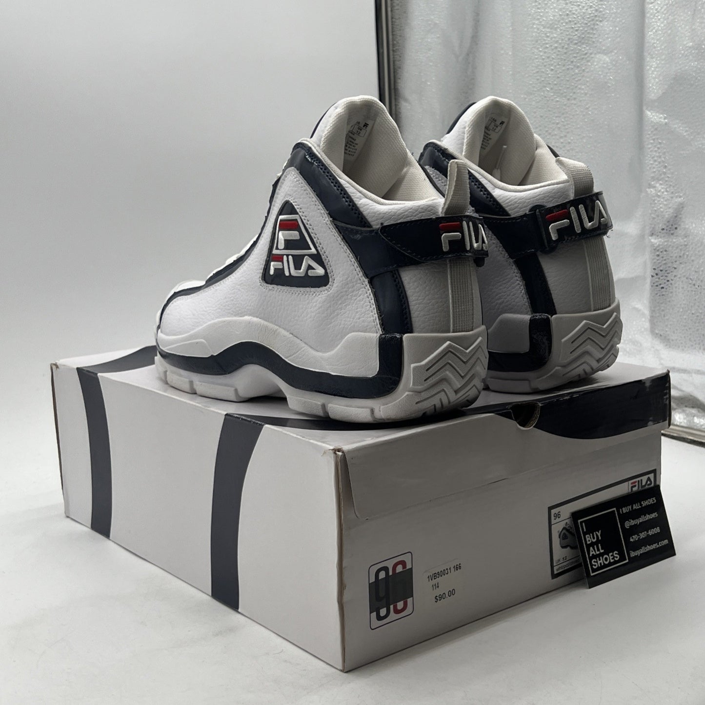 Size 13 - FILA 96' Grant Hill 2 Retro  White/Navy/Red (1VB90031-166)