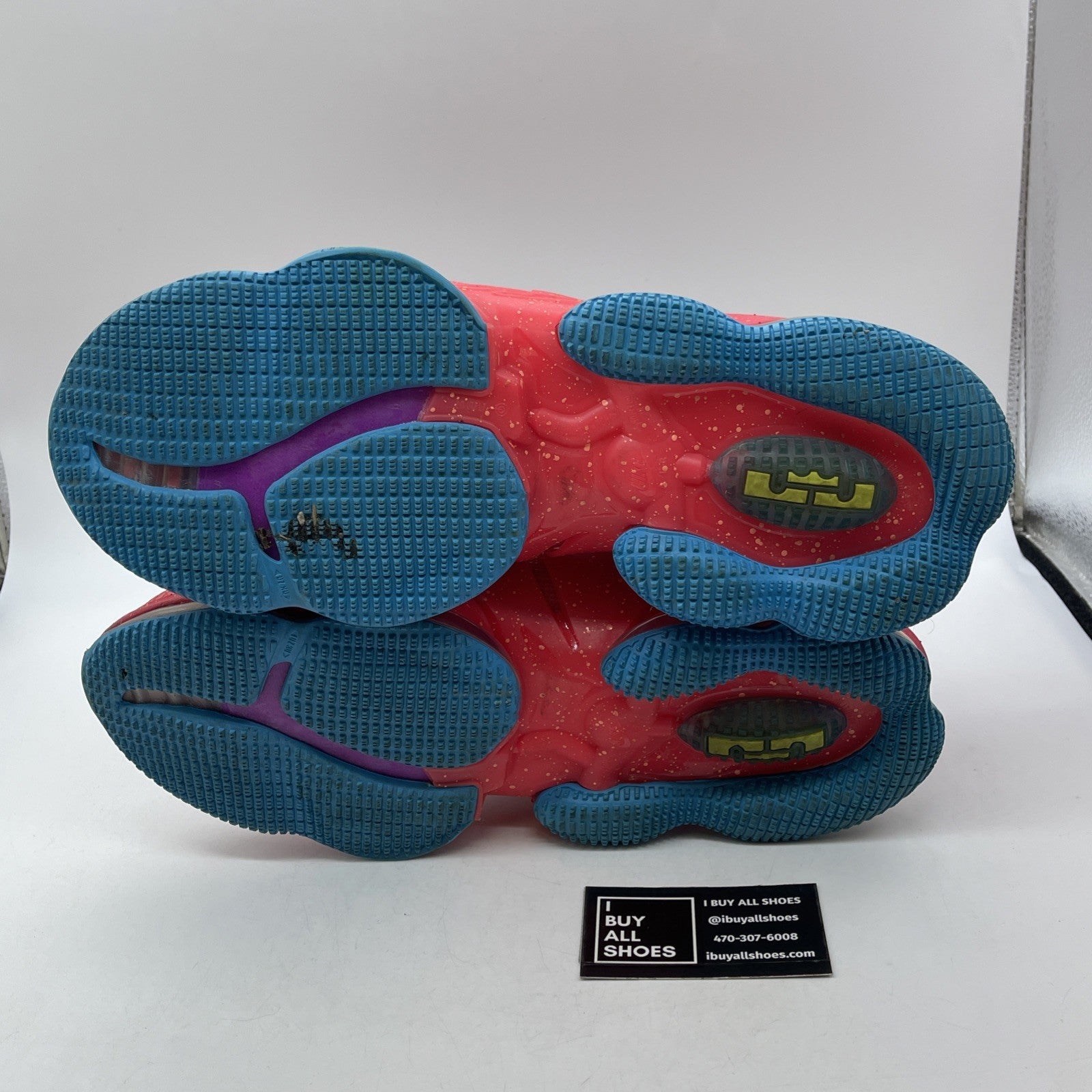 Size 11.5 - Nike LeBron 19 King's Crown Blue Red Leather (CZ0203-600)