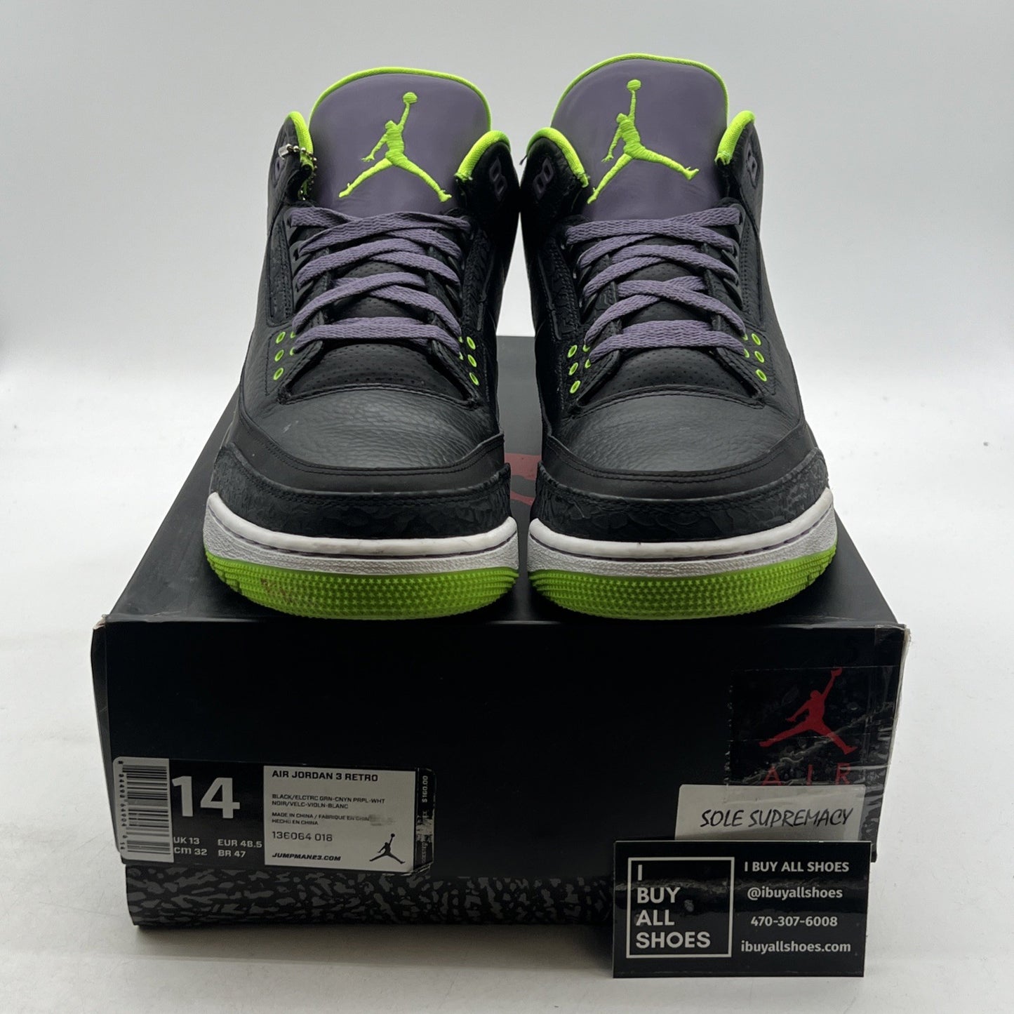 Size 14 - Air Jordan 3 Retro Joker (136064-018)
