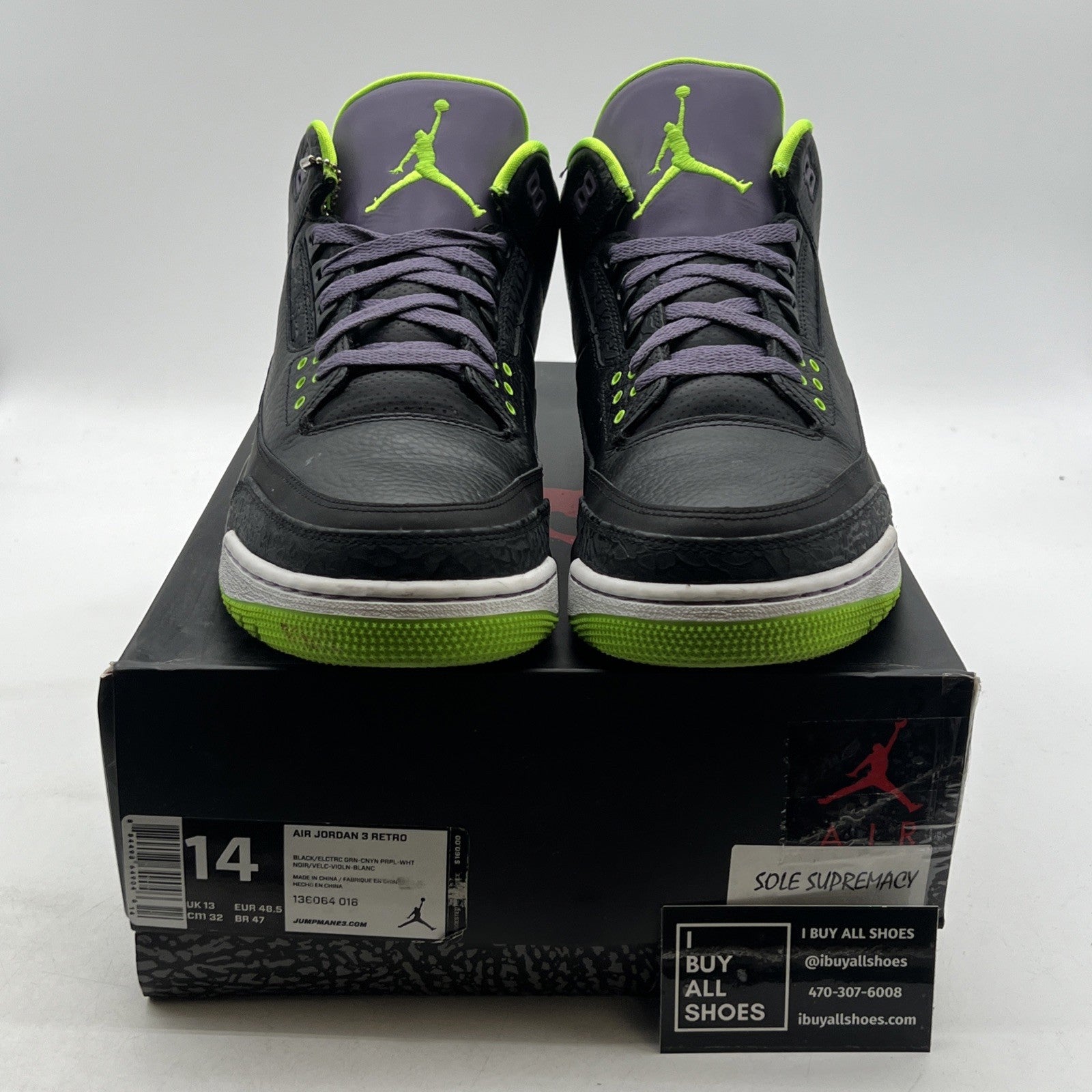 Size 14 - Air Jordan 3 Retro Joker (136064-018)