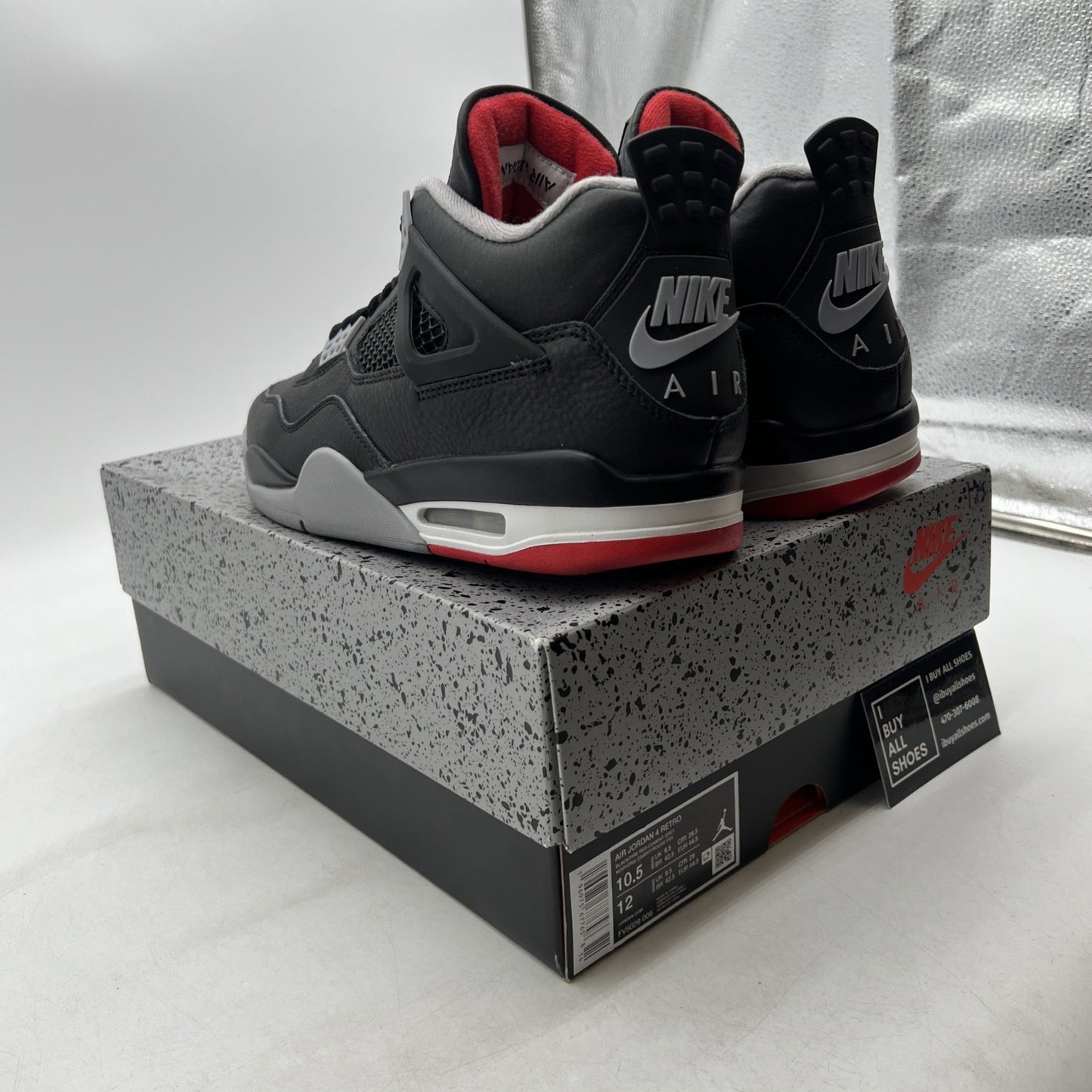 Size 10.5 - Air Jordan 4 Retro Bred Reimagined (FV5029-006)