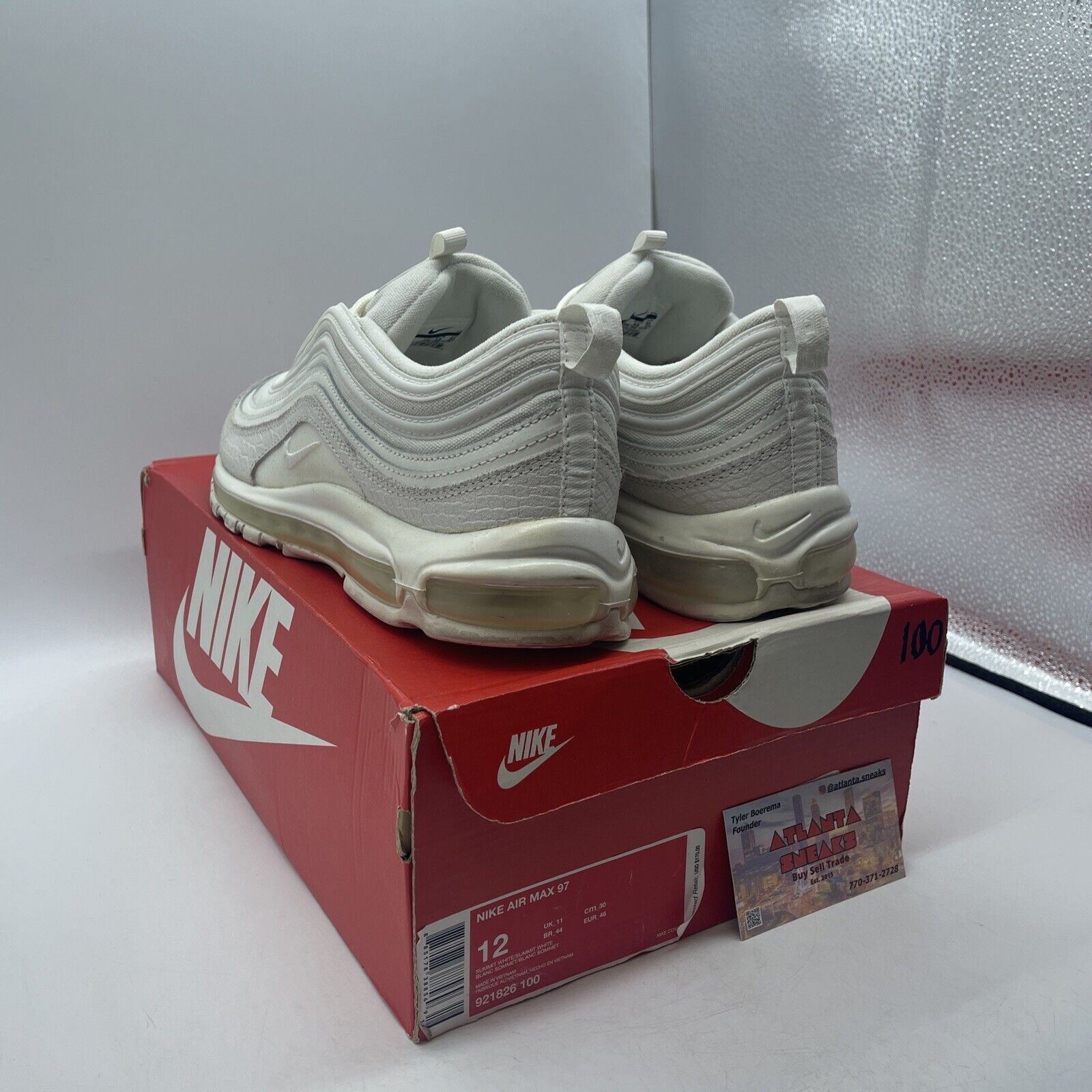 Size 12 - Nike Air Max 97 Summit White (921826-100)