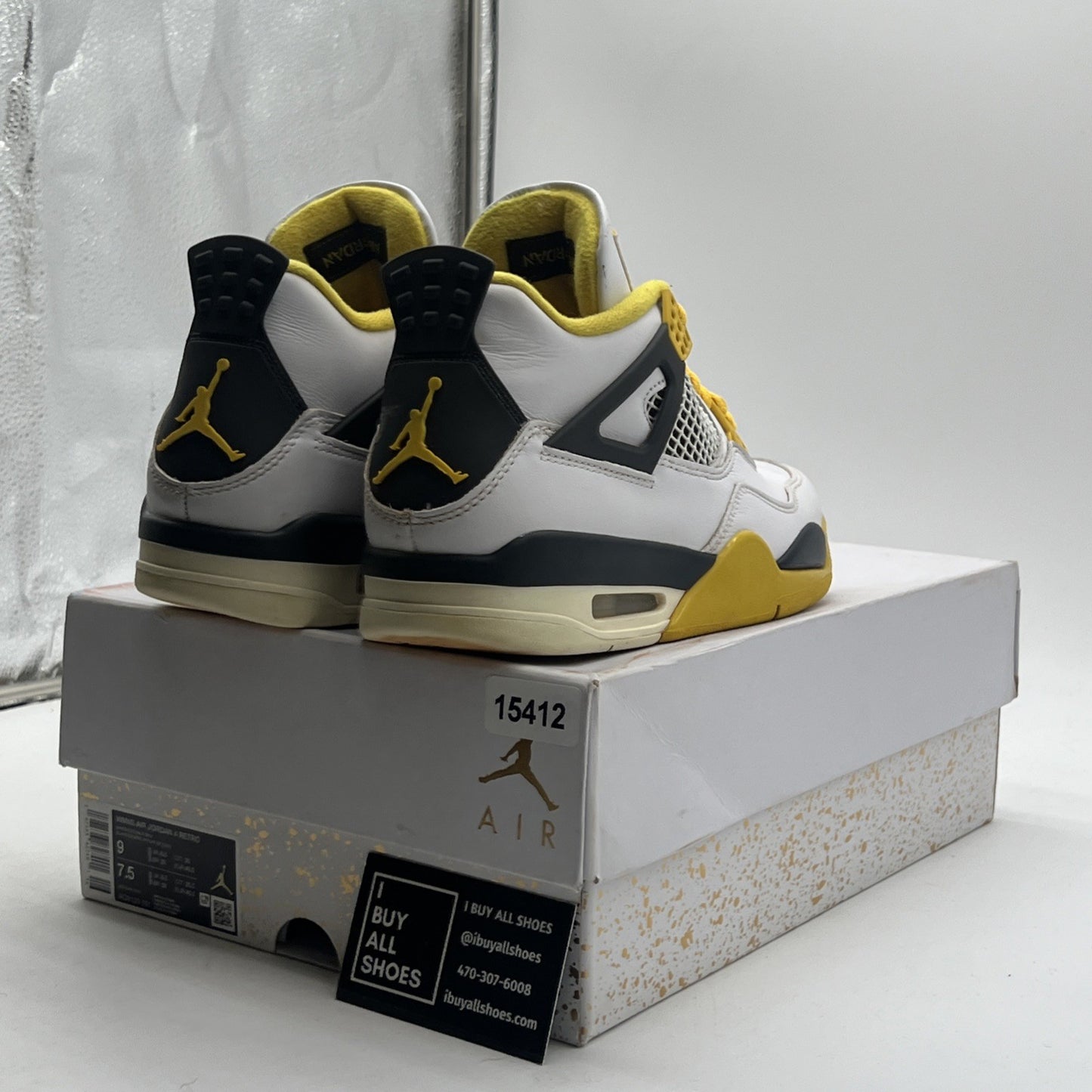 Size 9 - Air Jordan 4 Retro Vivid Sulfur W (AQ9129-101)