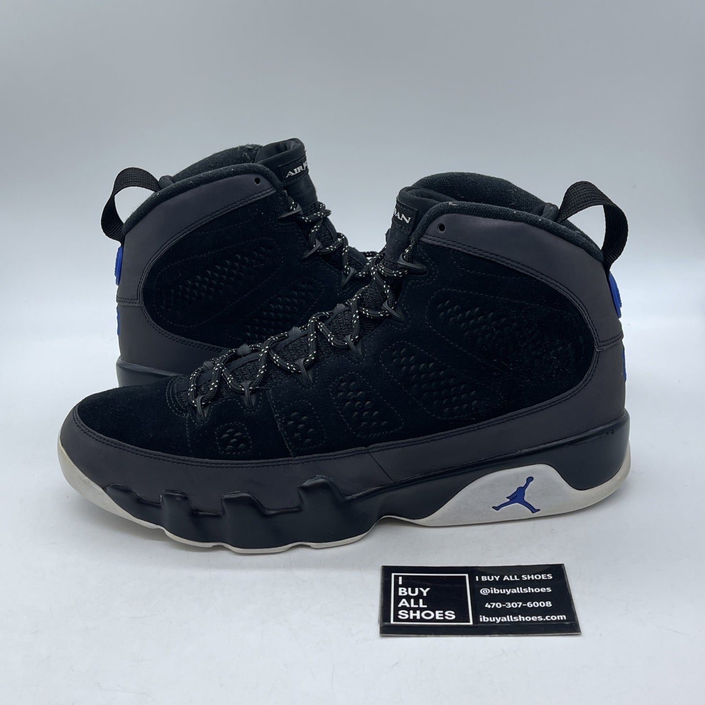 Size 12 - Air Jordan 9 Retro Racer Blue Grey Black Suede (CT8019-024)