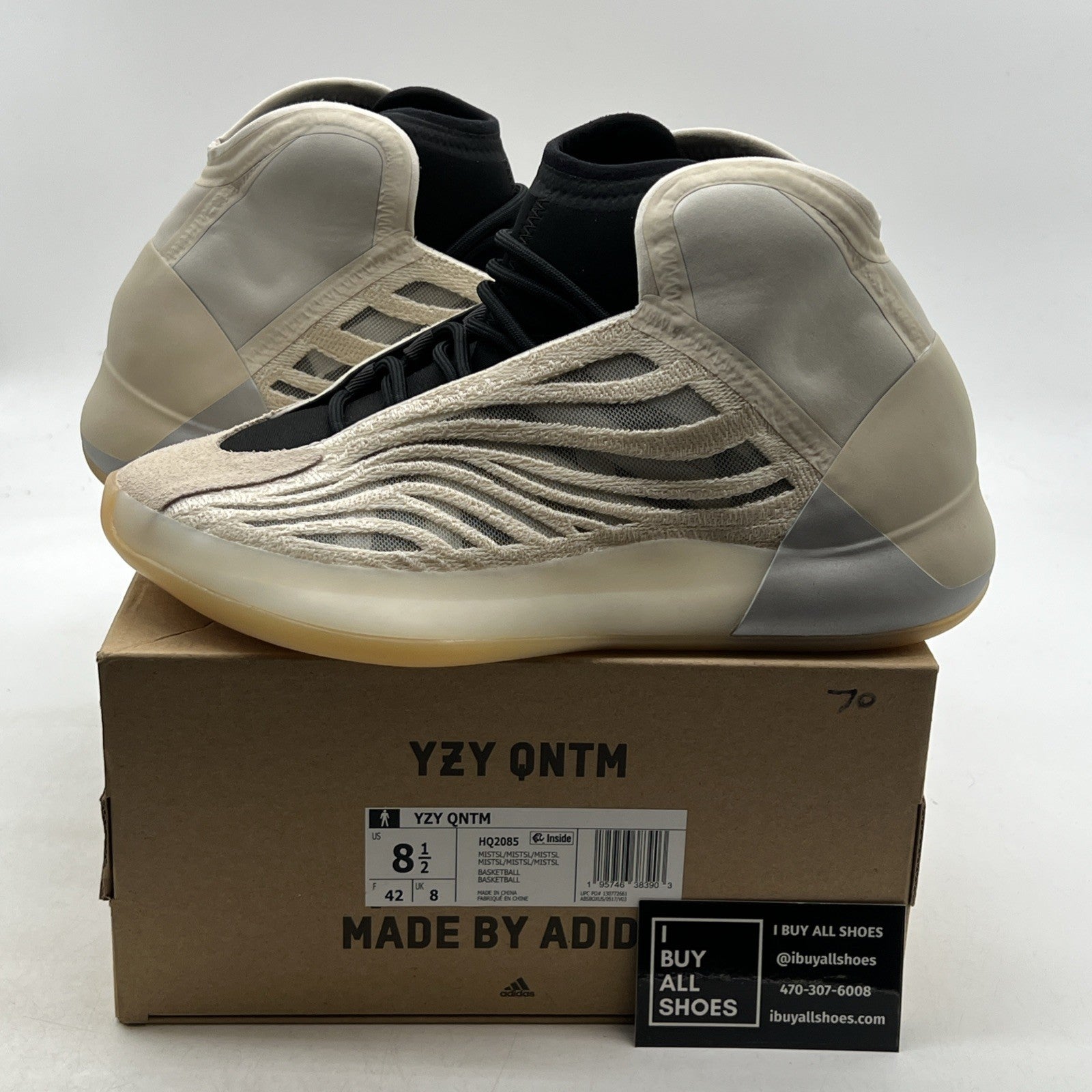 Size 8.5 - adidas Yeezy Quantum Mist Slate (HQ2085)