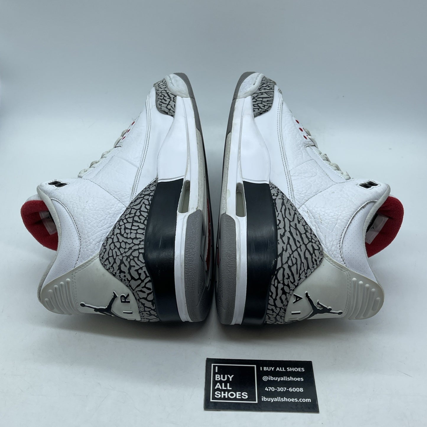 Size 13 - Jordan 3 Retro White Cement 2011 Grey Suede Leather (136064-105)