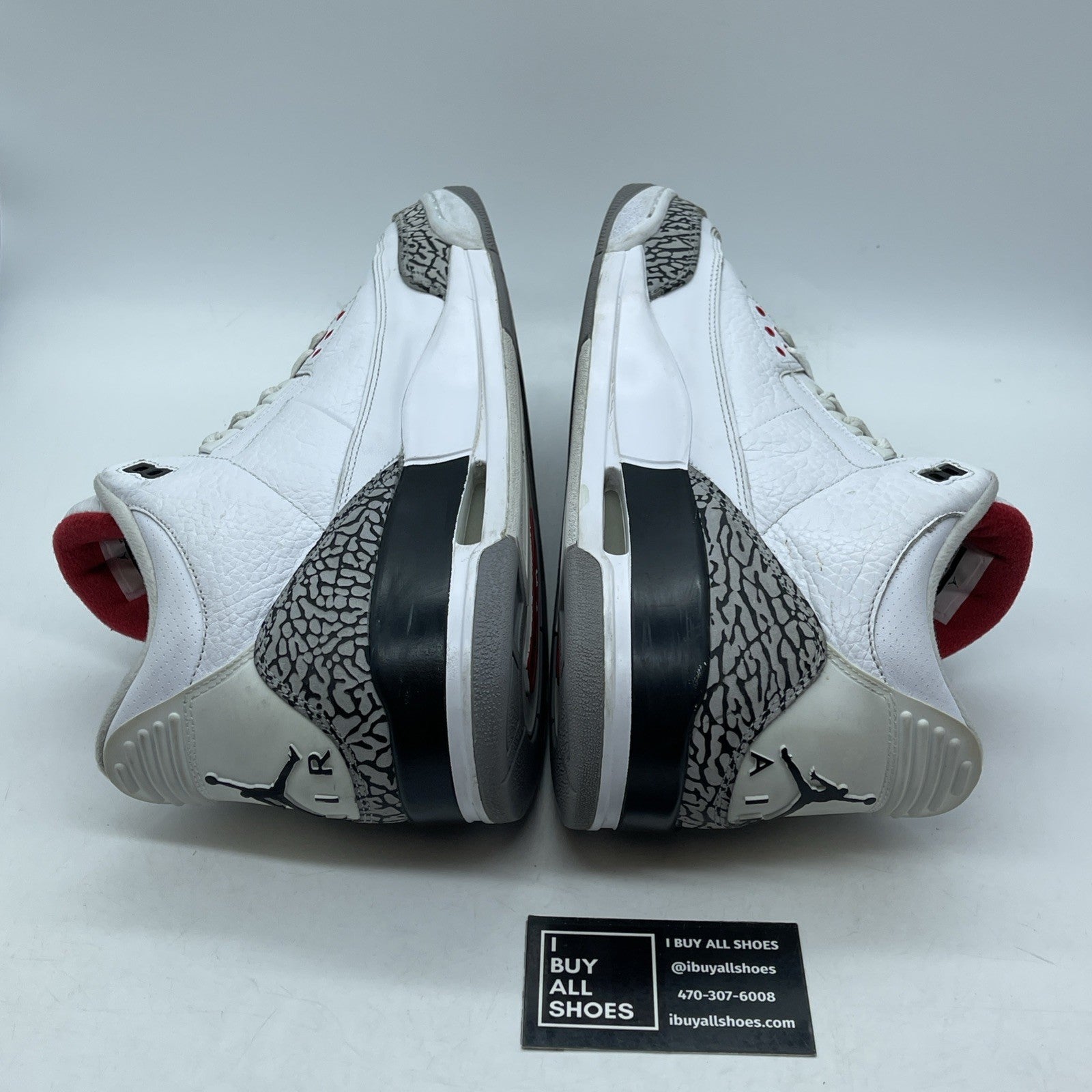Size 13 - Jordan 3 Retro White Cement 2011 Grey Suede Leather (136064-105)