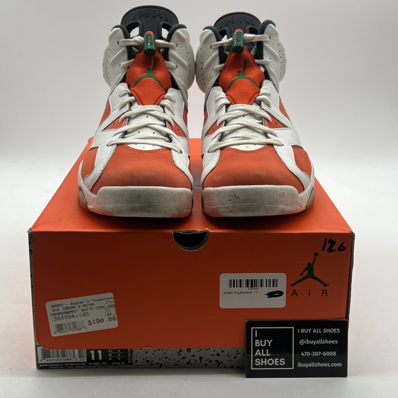 Size 11 - Air Jordan 6 Retro Gatorade (384664-145)