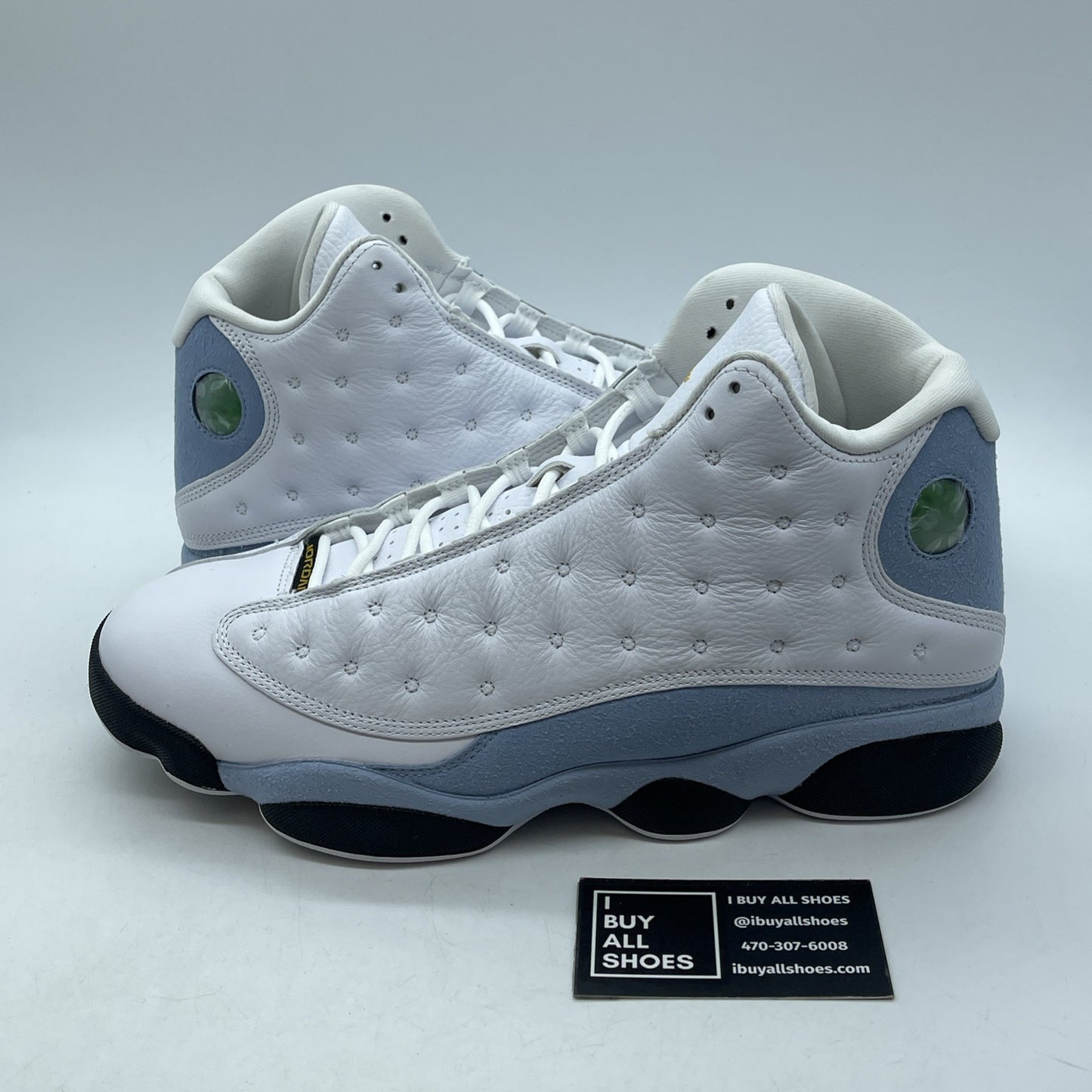 Size 11.5 - Air Jordan 13 Retro Blue Grey White Leather Suede (414571-170)