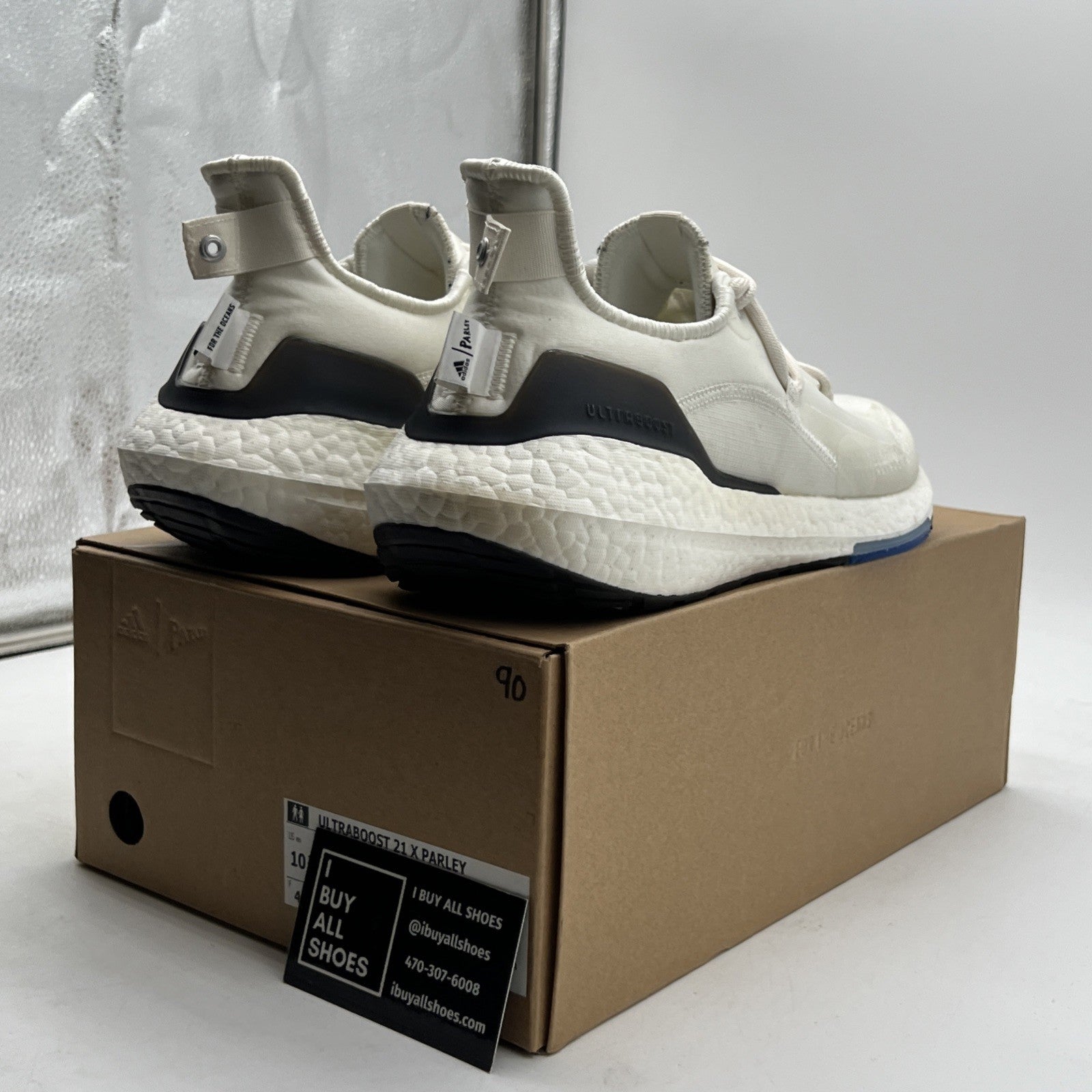 Size 10.5 - adidas Parley x UltraBoost 21 Non Dyed Black (G55650)