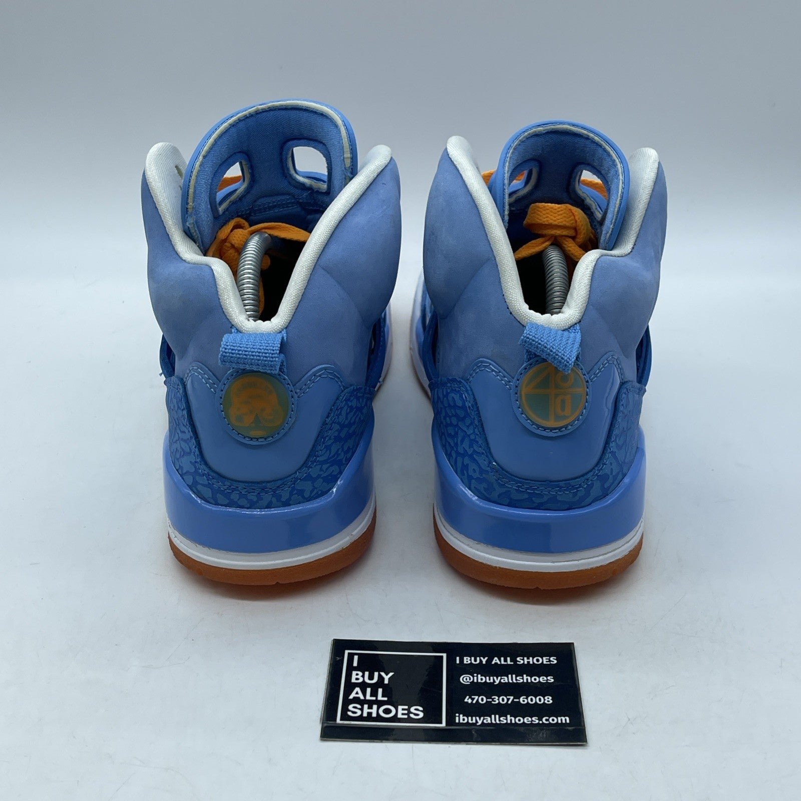 Size 9.5 - Jordan Spizike Year Of The Dragon Blue Suede Leather (315371-415)