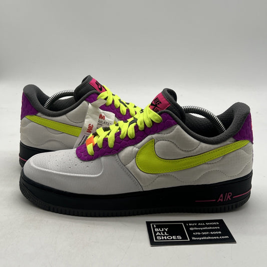 Size 9.5 - Nike Air Force 1 Nike By You (DJ2655-992) White Purple Black 3M