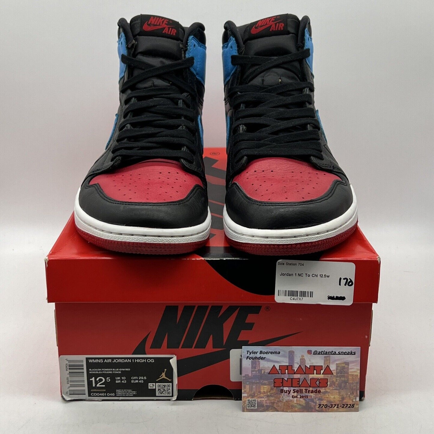 Size 12.5 - Jordan 1 High OG UNC To Chicago 2020 Red Black Leather (CD0461-046)