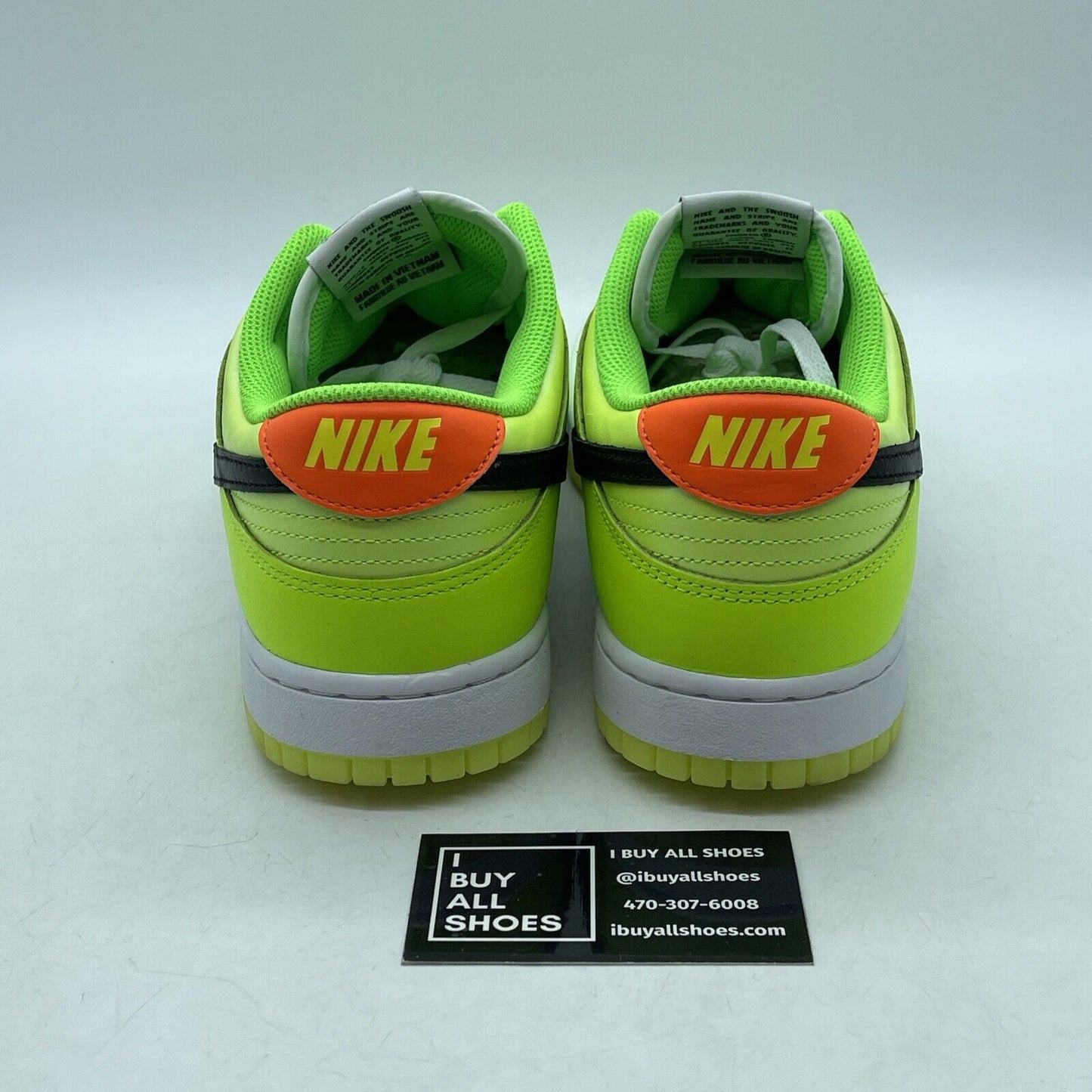 Size 11 - Dunk Low Volt Yellow Green White Orange Leather (FJ4610-702)