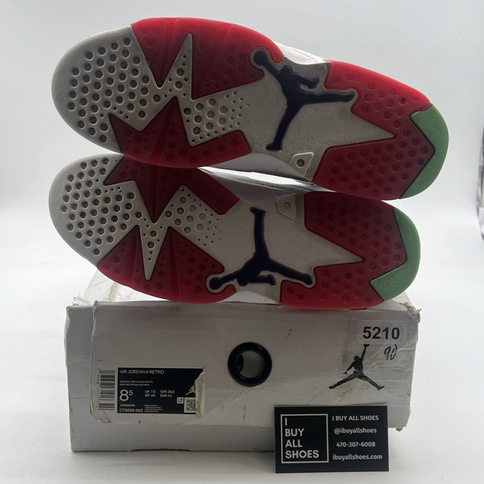 Size 8.5 - Air Jordan 6 Retro Hare (CT8529-062)
