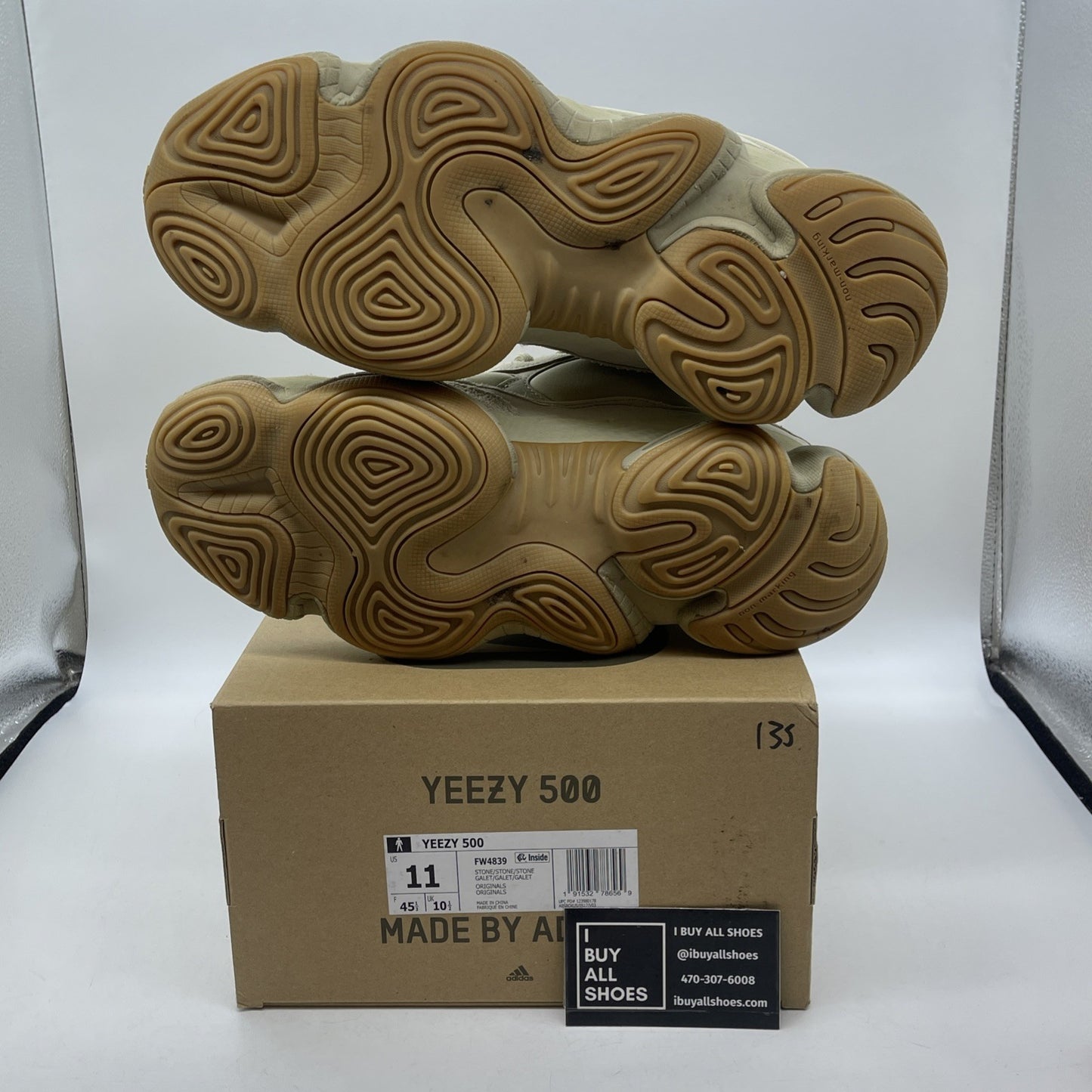 Size 11 - adidas Yeezy 500 Stone Brown Suede Leather (FW4839)