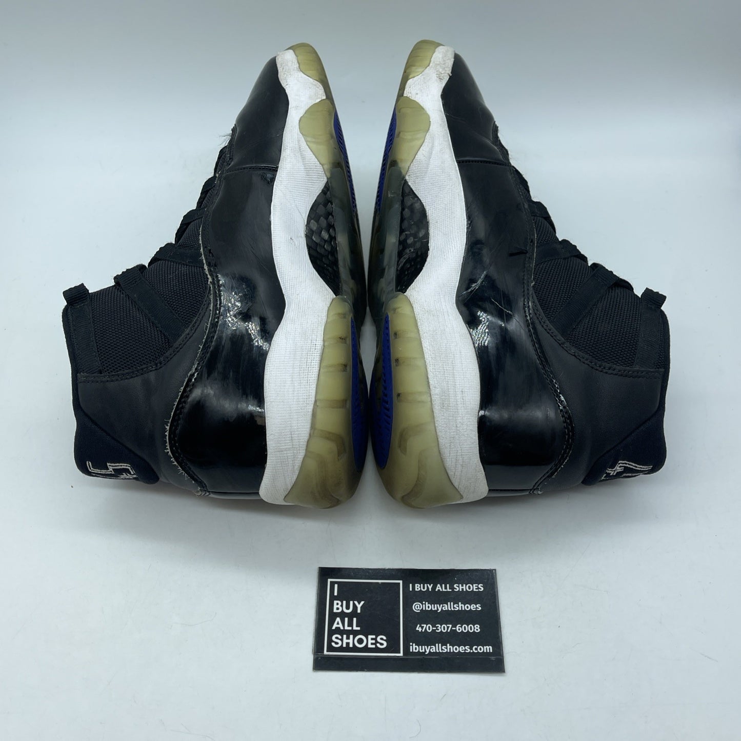 Size 10 - Jordan 11 Retro High Space Jam Black Leather Suede (378037-003)