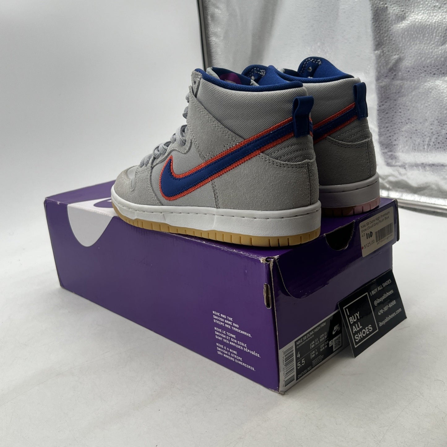 Size 4 - Nike Dunk SB High New York Mets (DH7155-001)